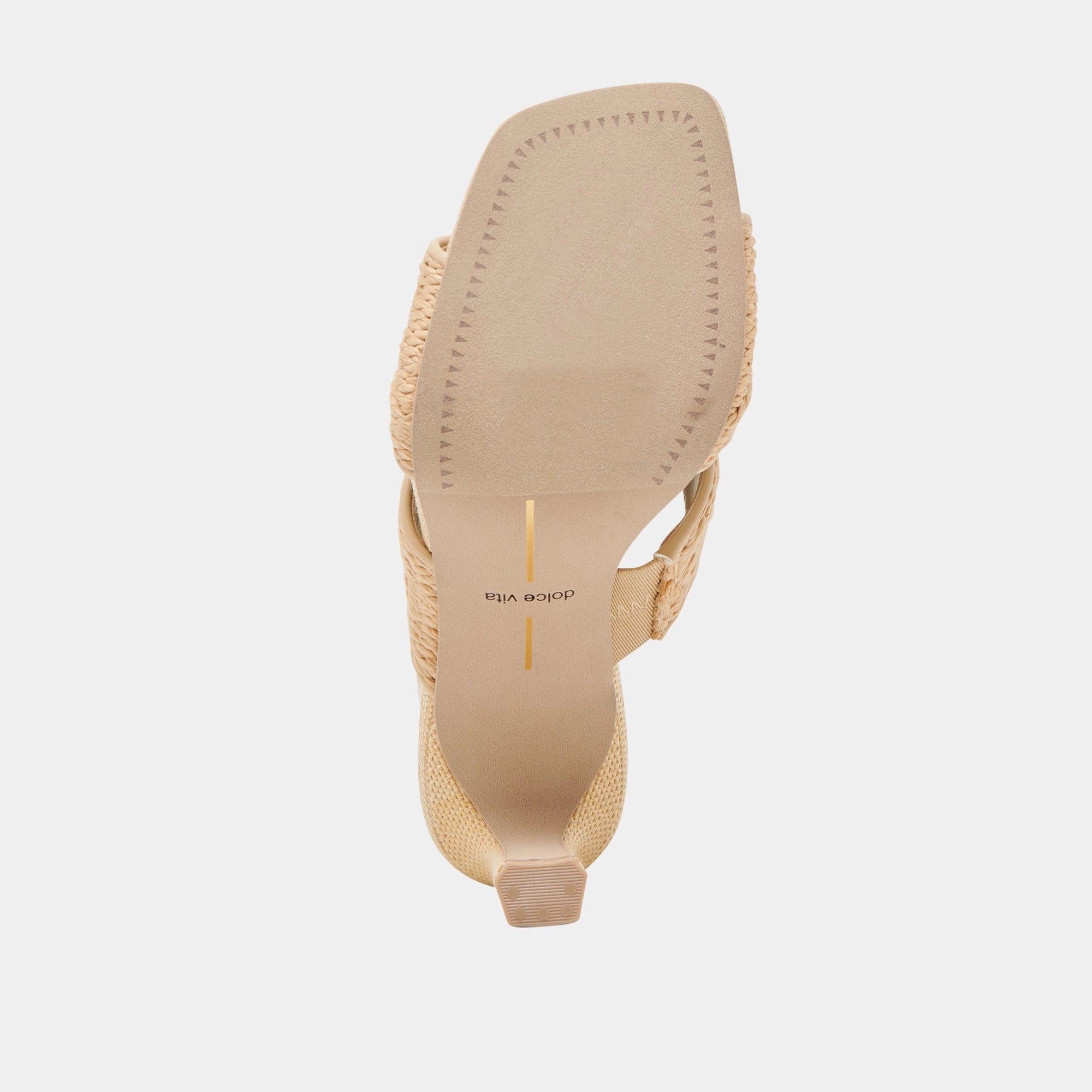 GITEL WIDE HEELS LT NATURAL RAFFIA