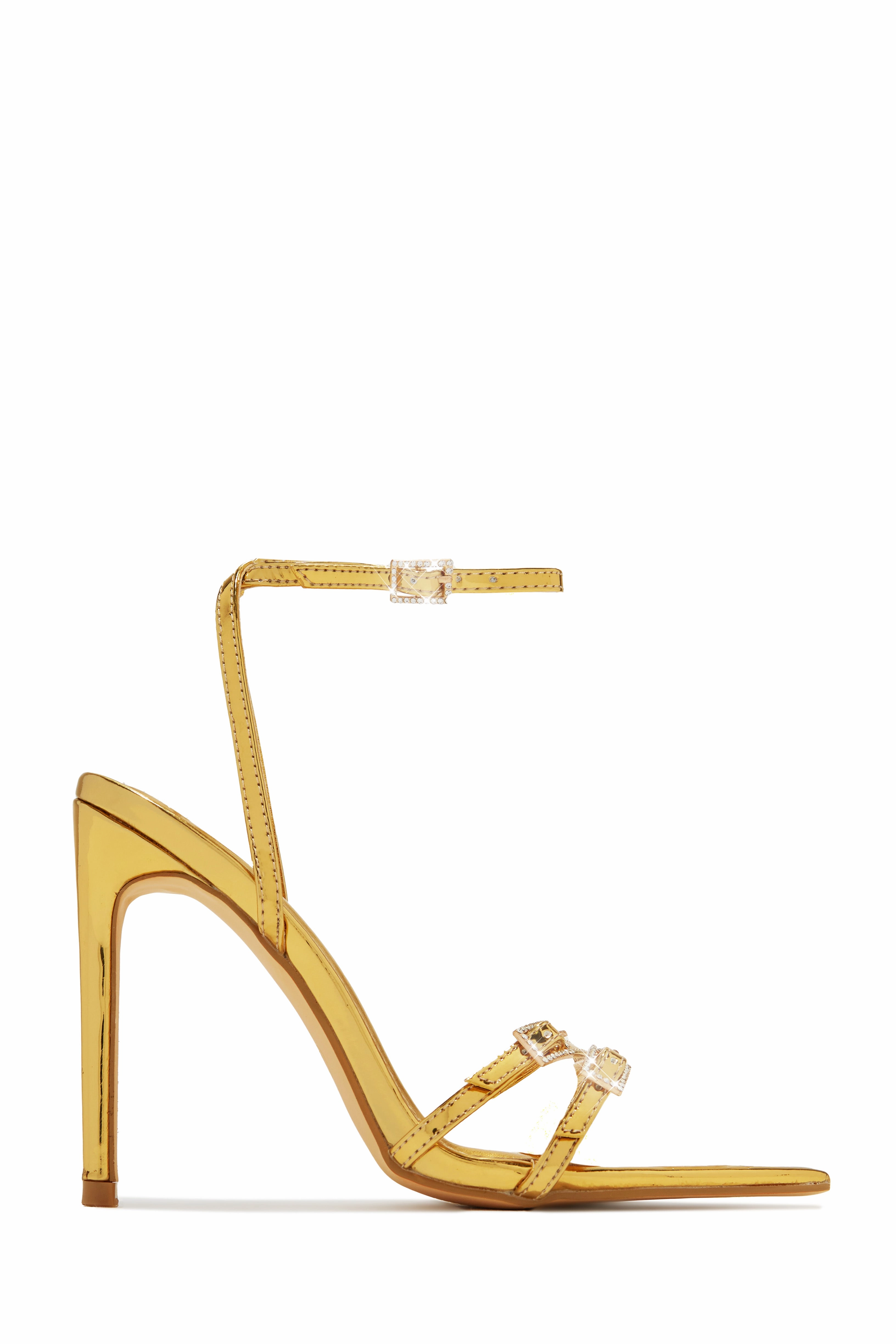 Glamorous Party Embellished High Heels - Silver