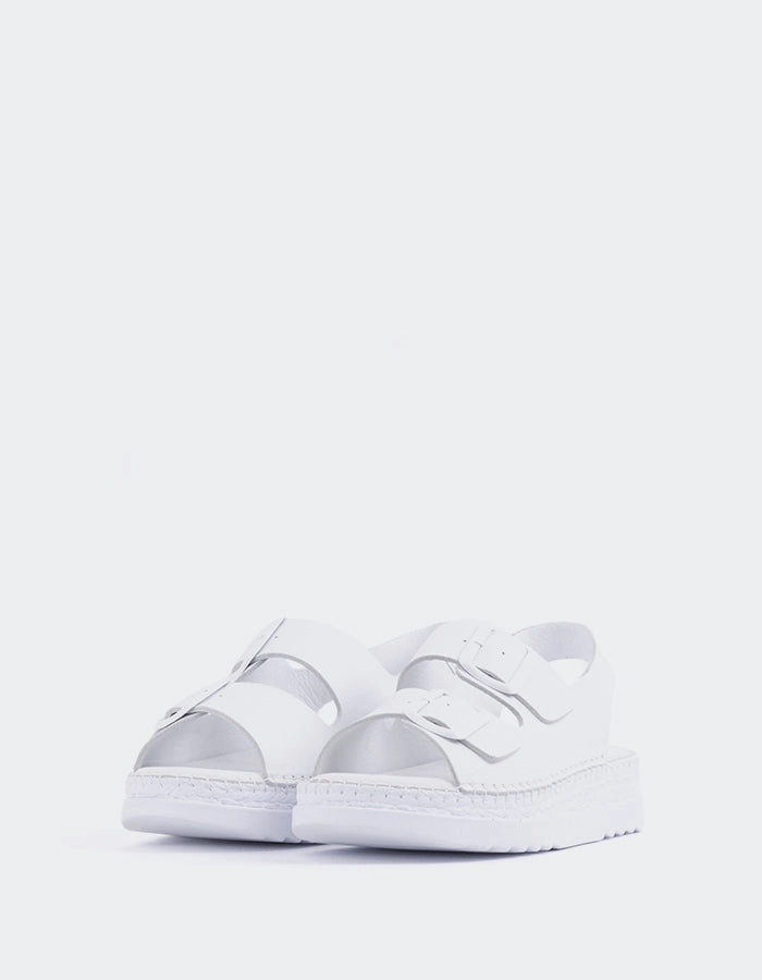 Grafton White Leather