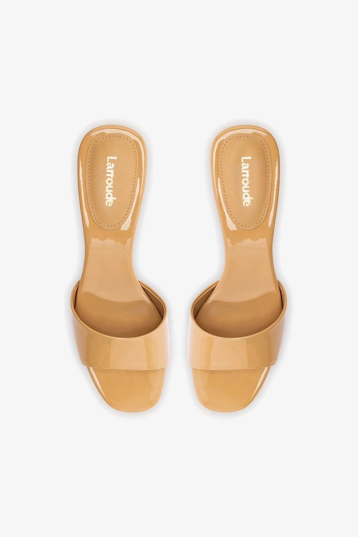 Greta Mule In Tan Patent Leather