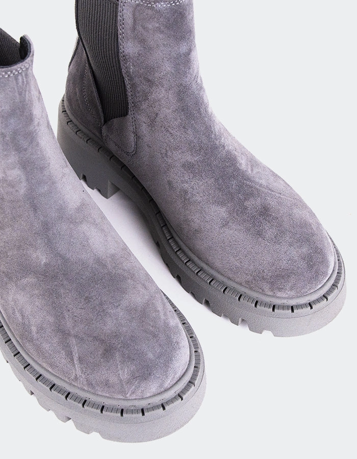 Hayes Grey Suede