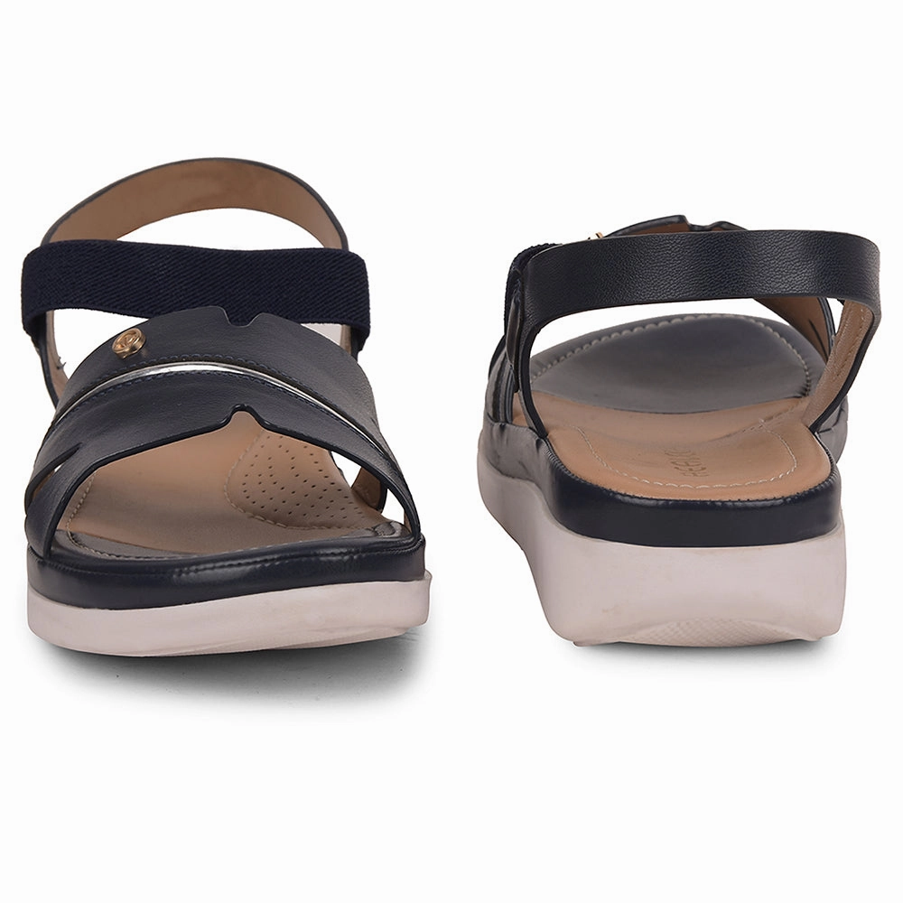 Healers Navy Blue Casual Sandal For Women JFL-31 By Liberty