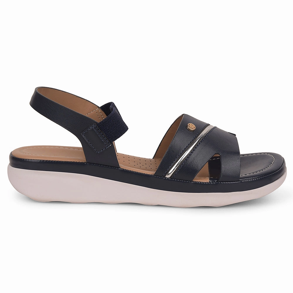 Healers Navy Blue Casual Sandal For Women JFL-31 By Liberty
