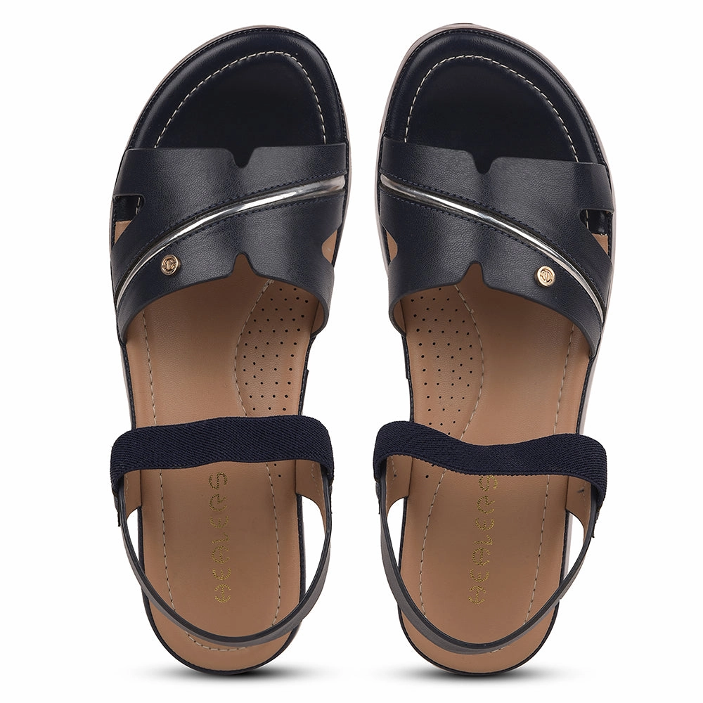 Healers Navy Blue Casual Sandal For Women JFL-31 By Liberty