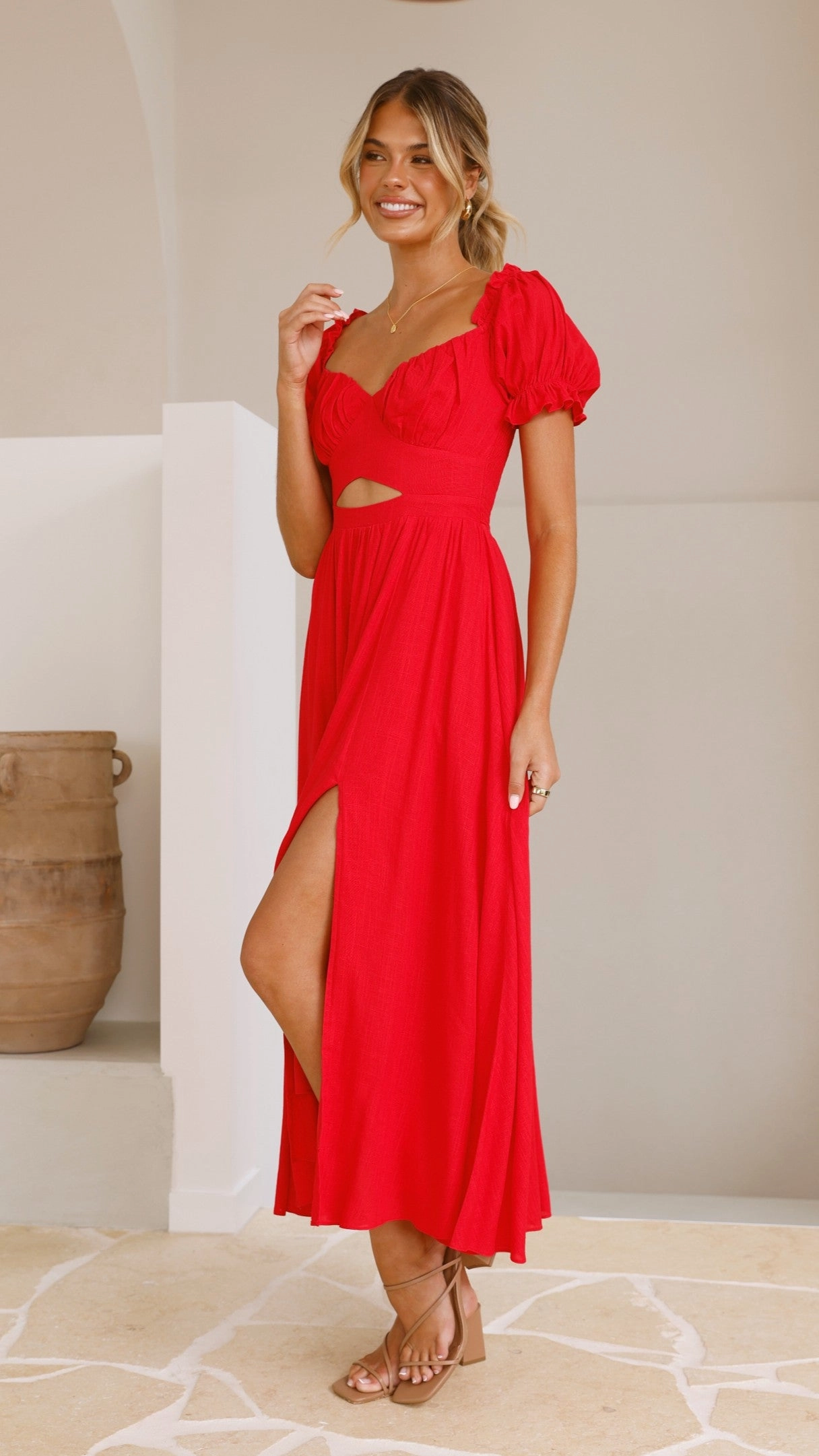 Hulu Maxi Dress - Red