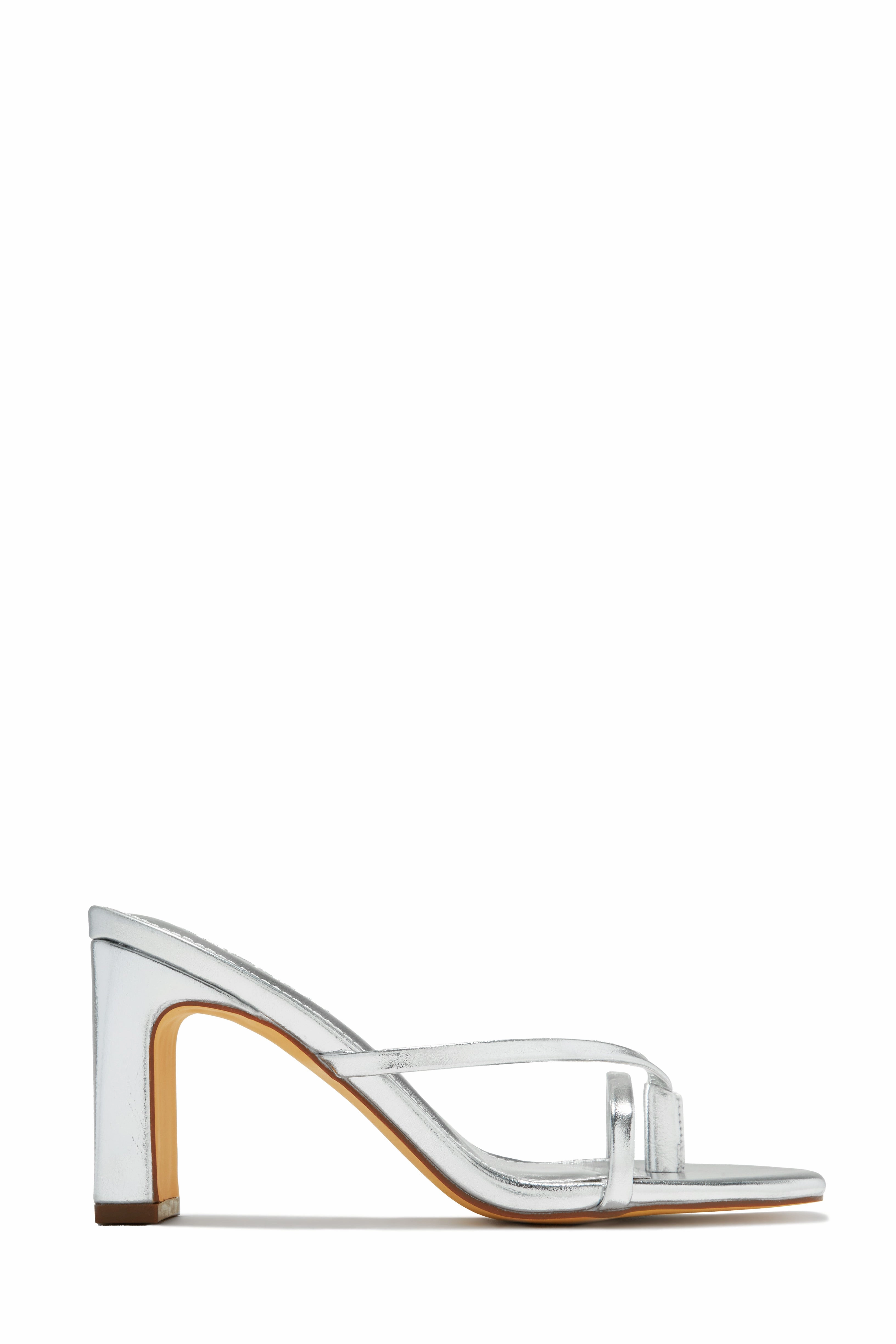 Jiani Mid Heel Mules - Gold