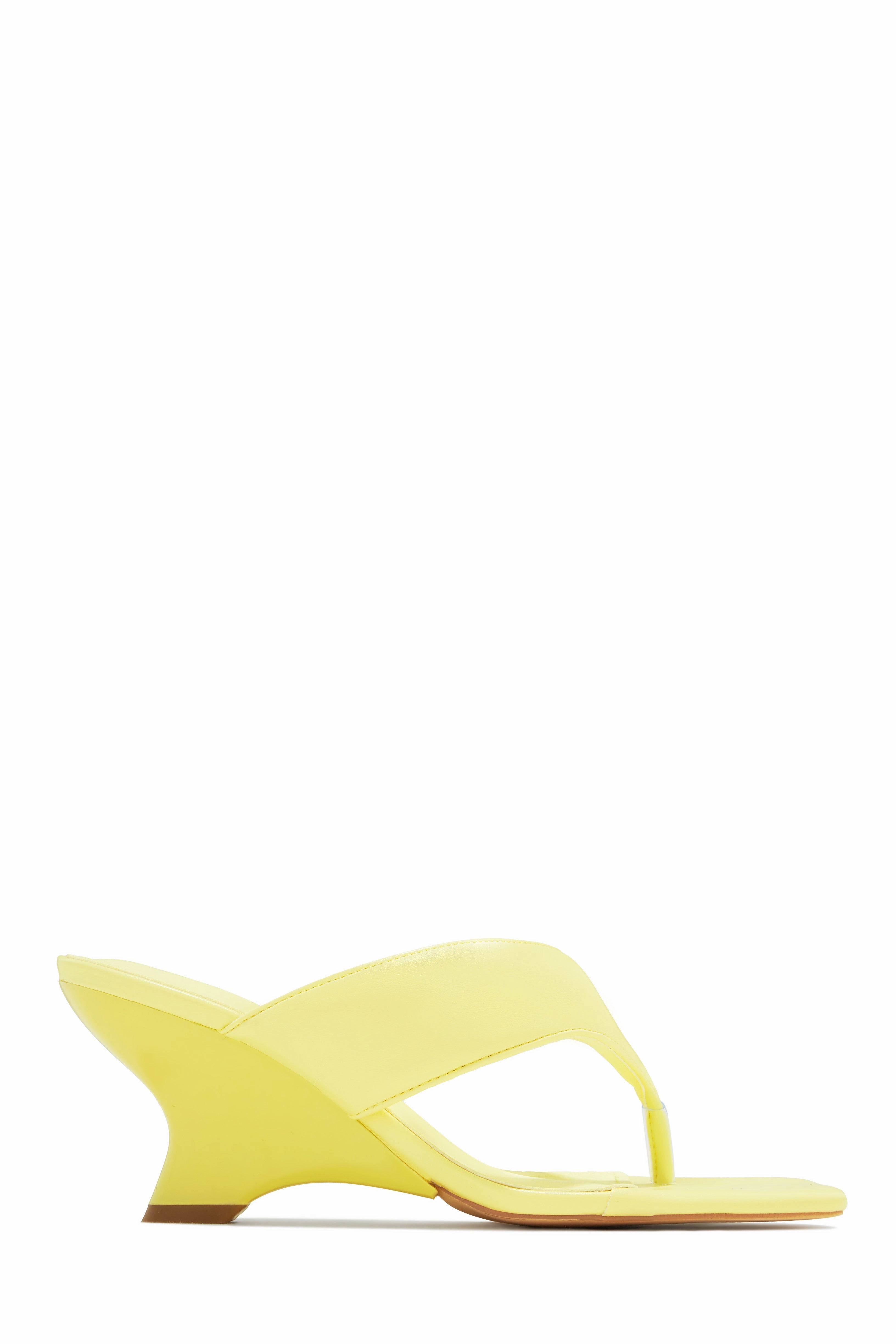 Kaline Thong Strap Mule Heels - Zebra