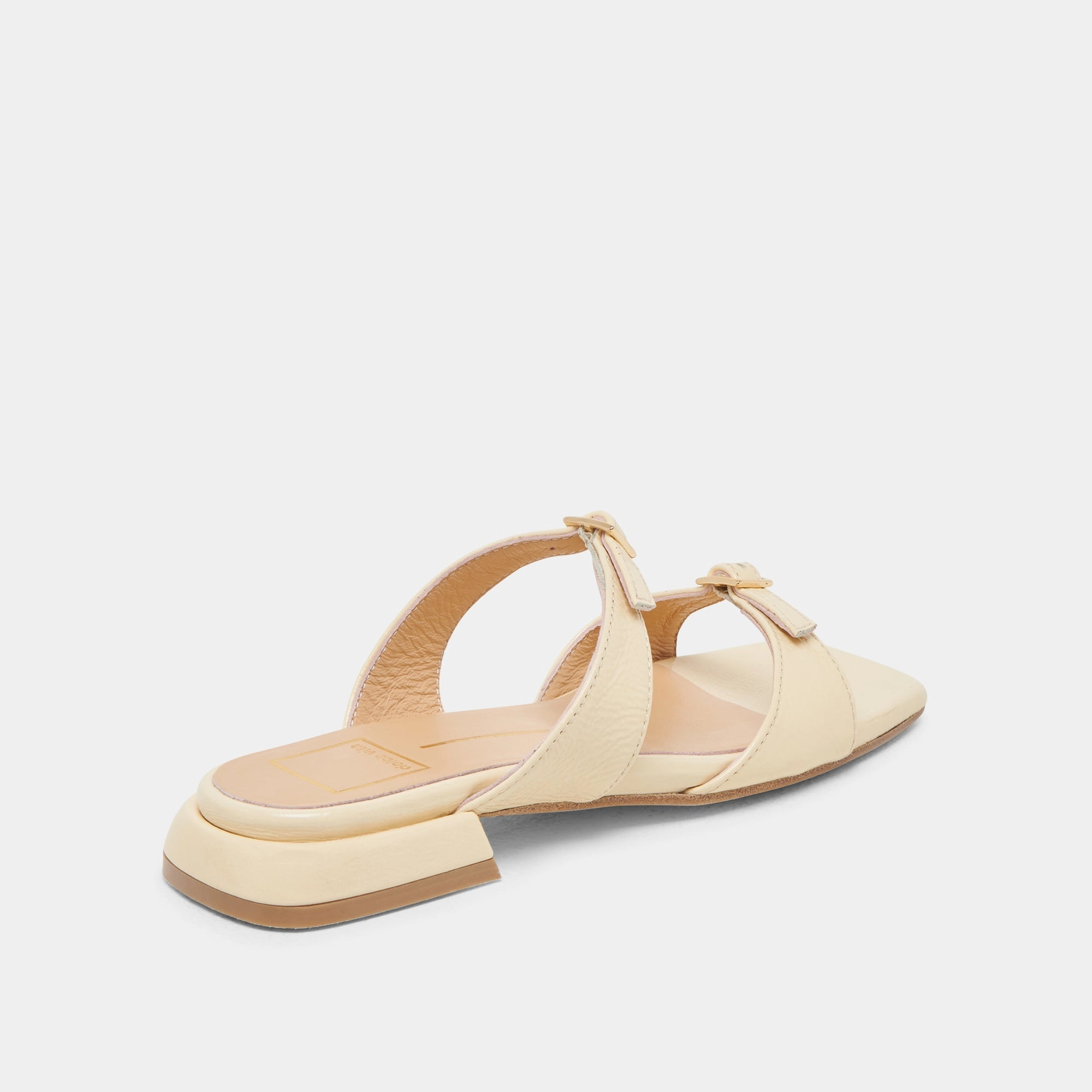 LAVERN SANDALS LIGHT YELLOW CRINKLE PATENT
