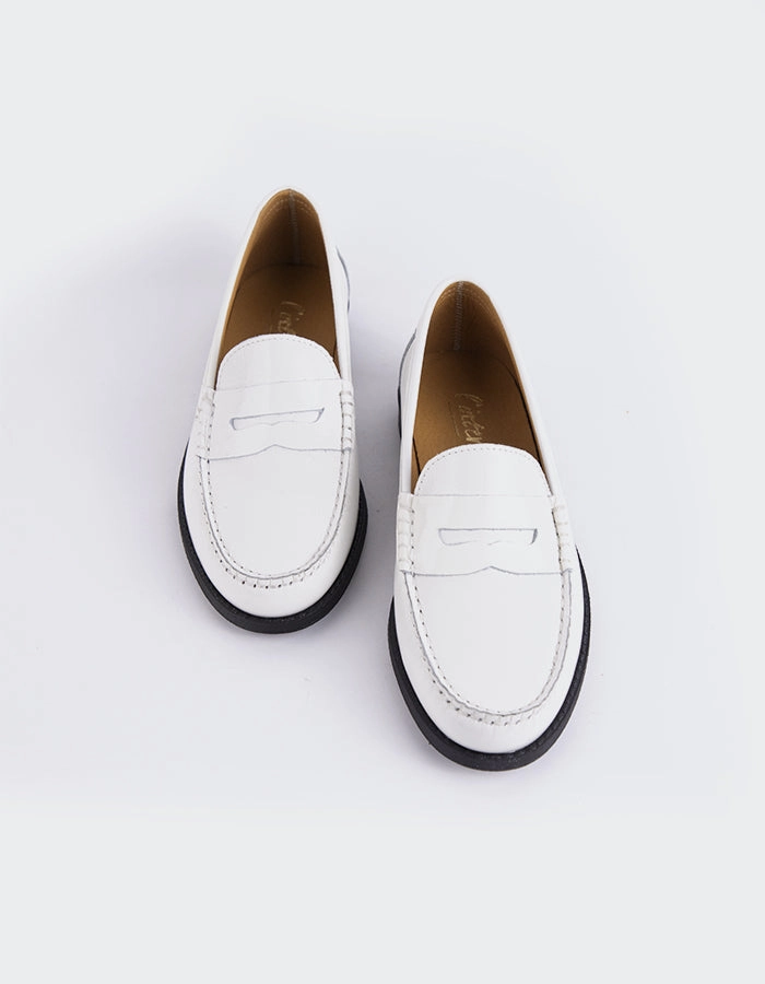 Lettine Off White Naplack Leather