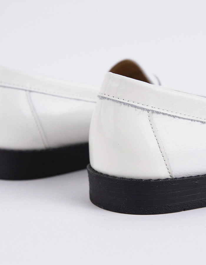 Lettine Off White Naplack Leather