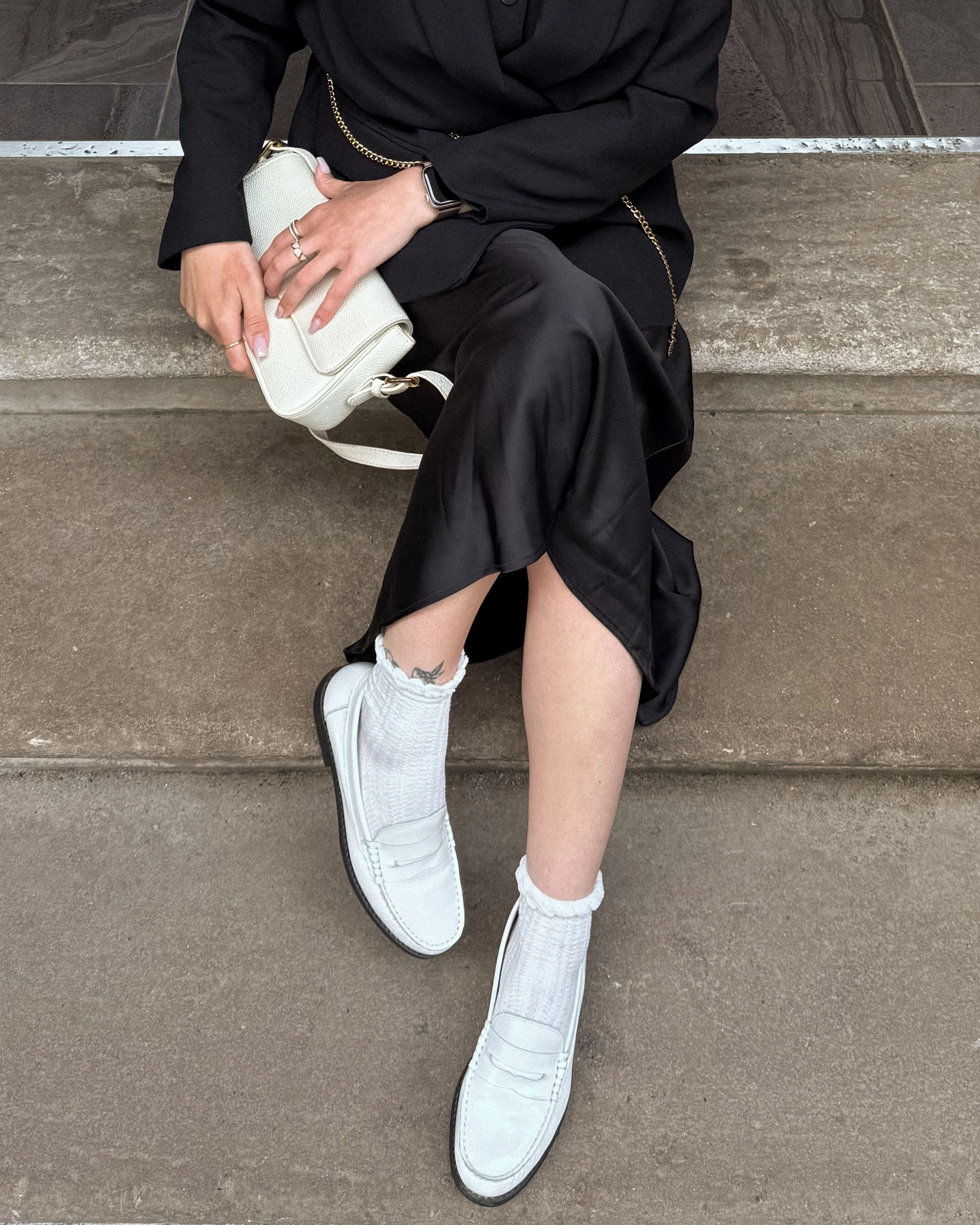 Lettine Off White Naplack Leather