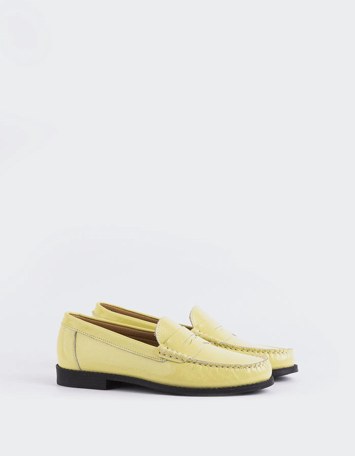 Lettine Yellow Naplack Leather