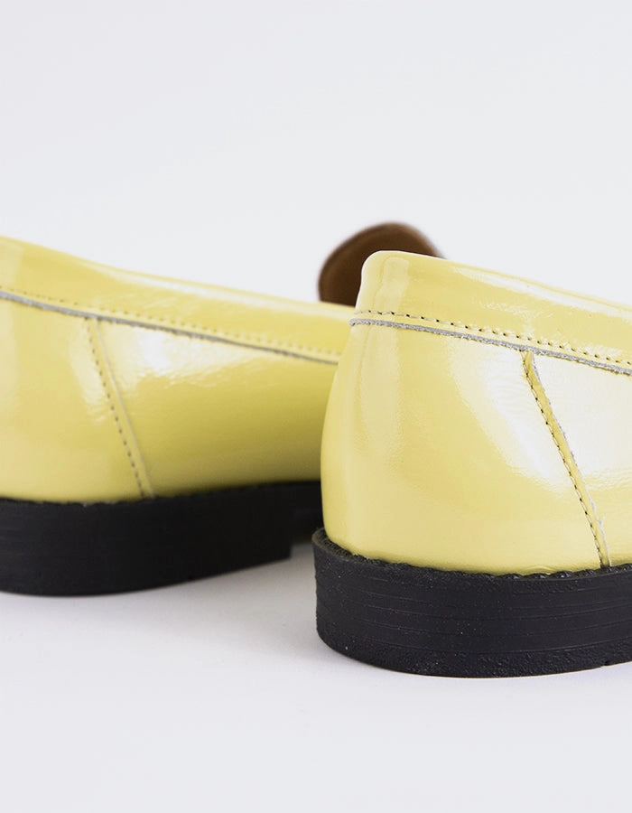 Lettine Yellow Naplack Leather