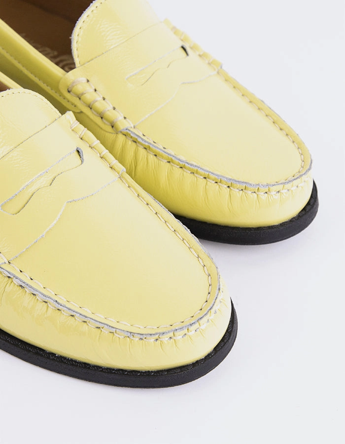 Lettine Yellow Naplack Leather