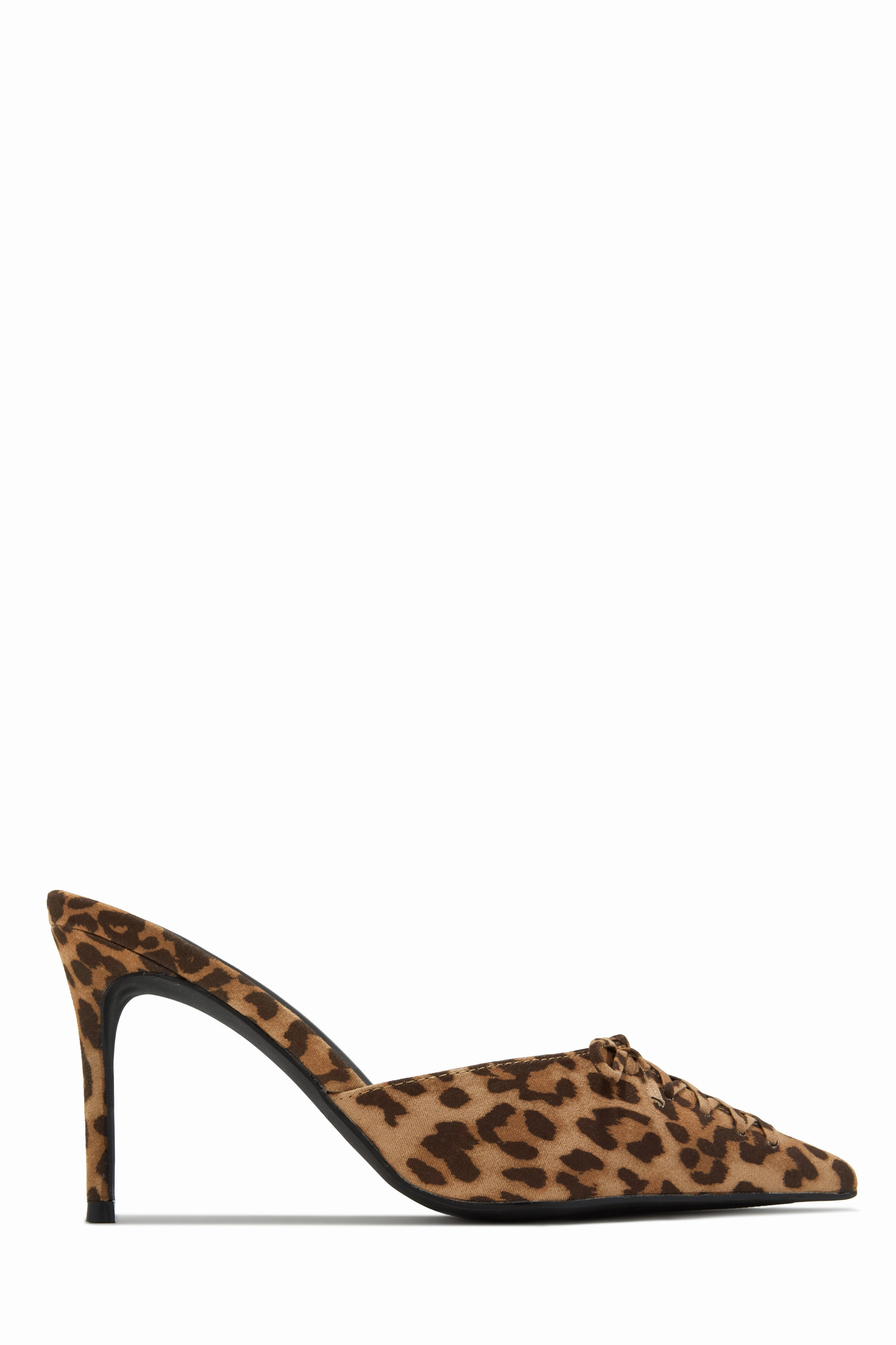 Lina Pump Heel Mules - Nude
