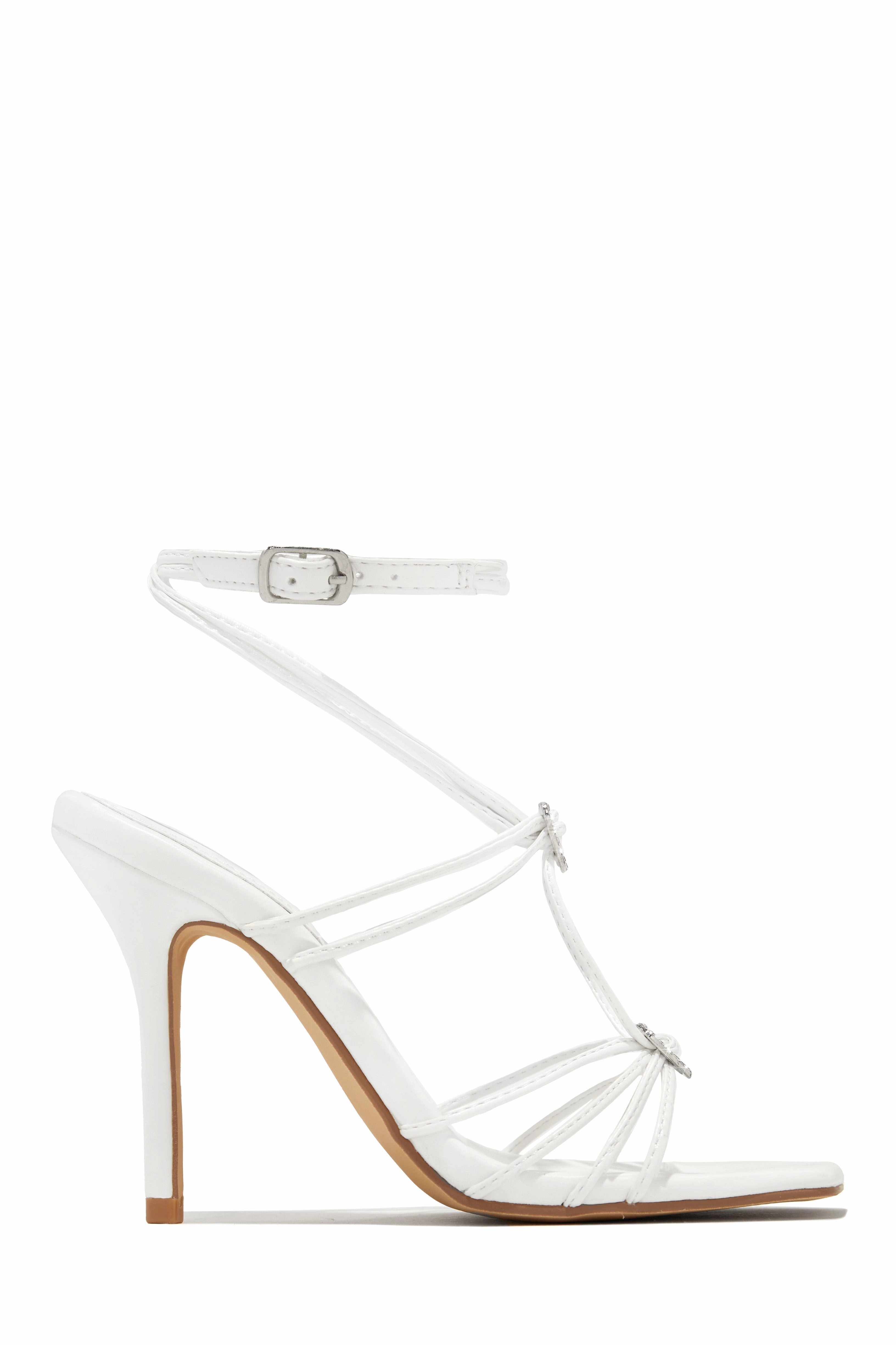 Lovestruck Embellished Strappy High Heels - Pink