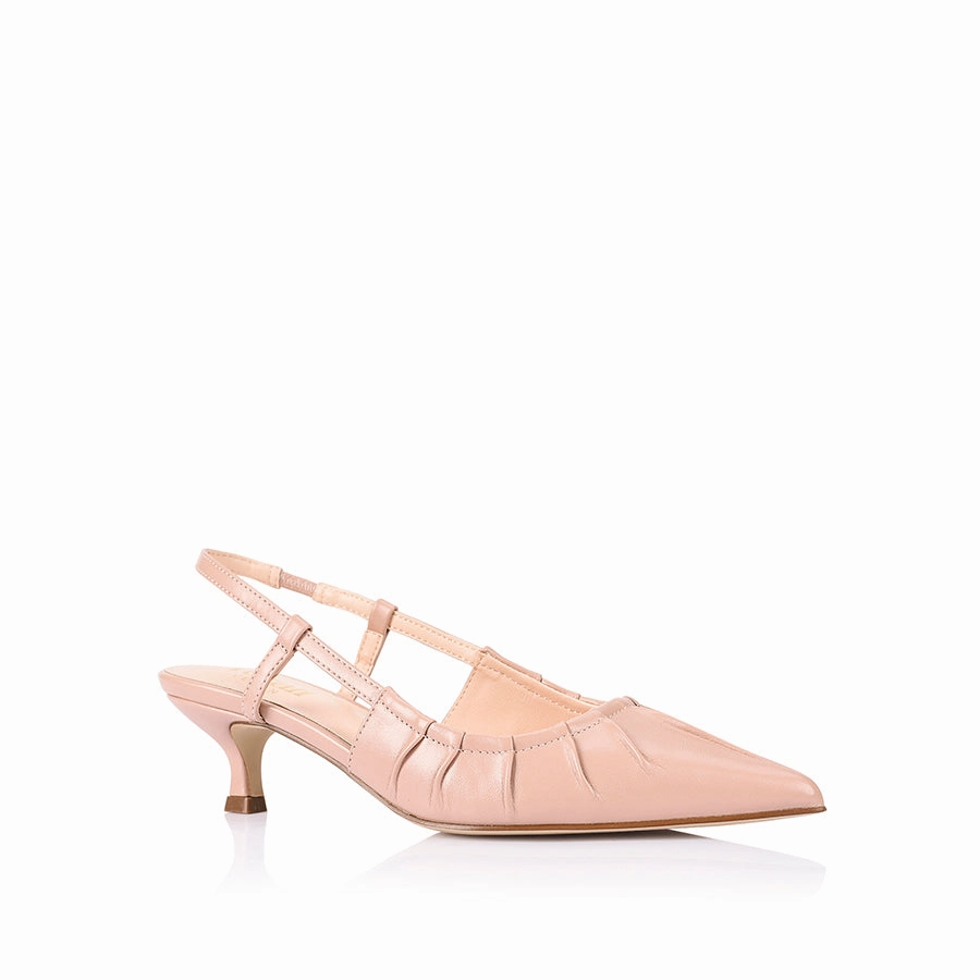 Lucius Slingback Kitten Heels - Dusty Pink