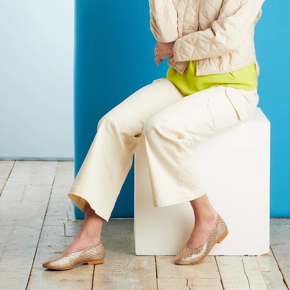 Luna: Metallic Weave Leather