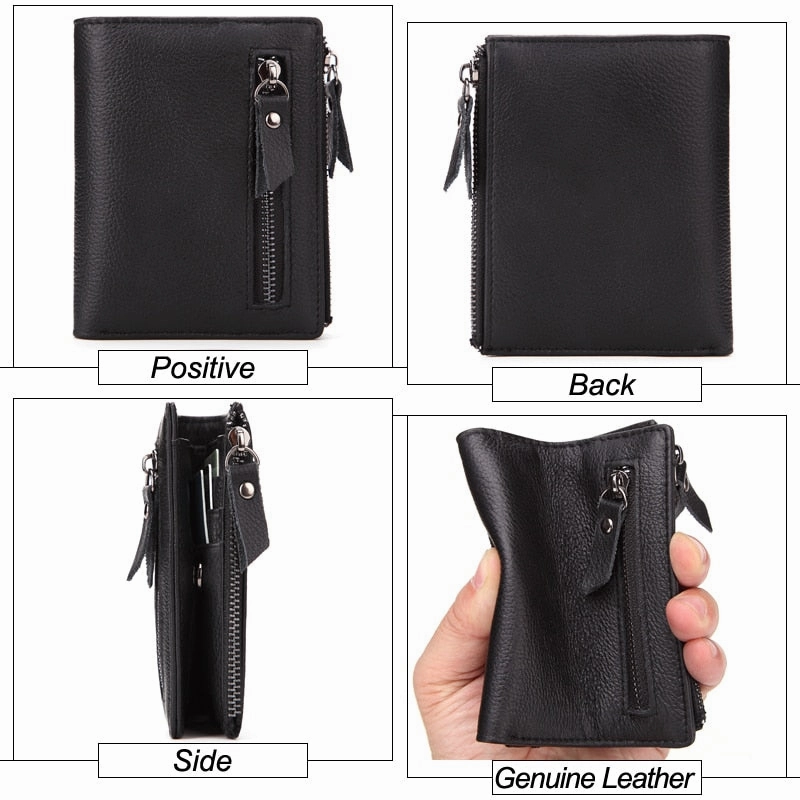 Man zipper Short Coin Purse