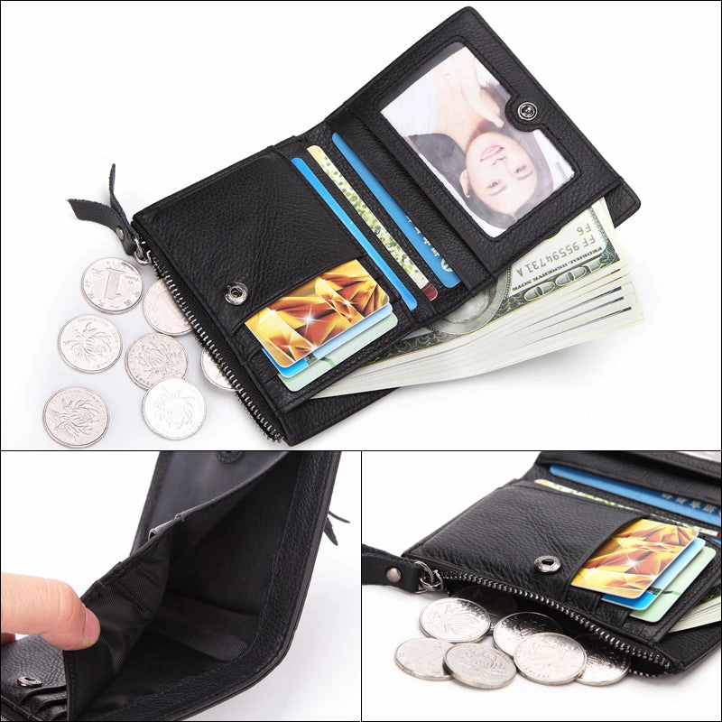 Man zipper Short Coin Purse