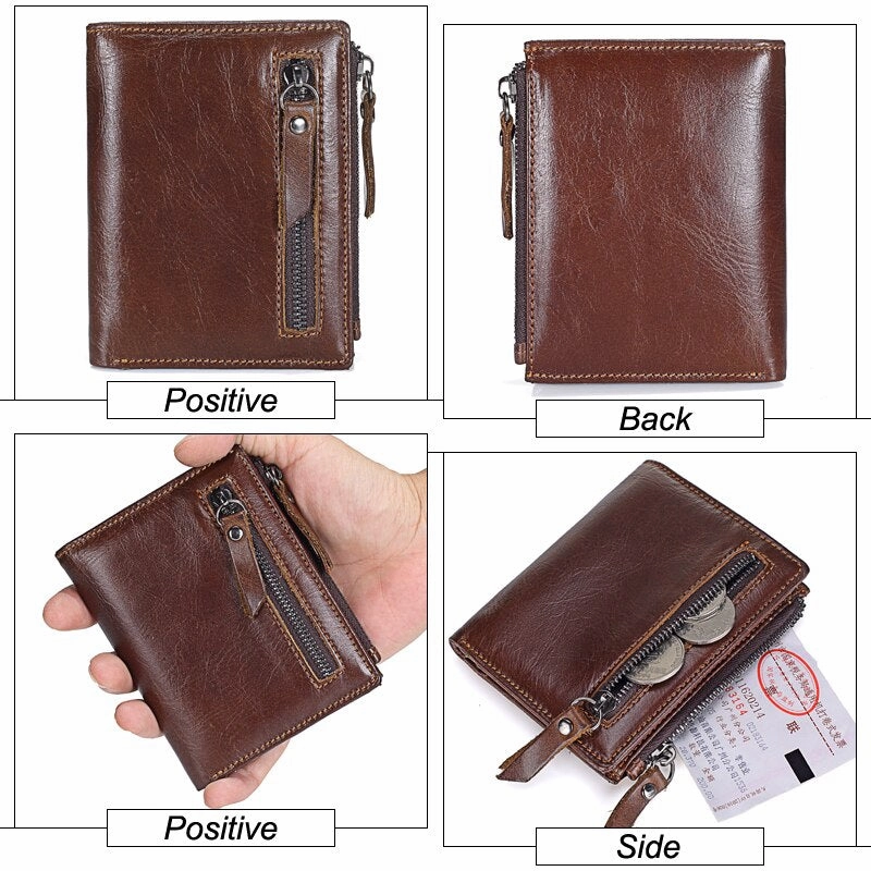 Man zipper Short Coin Purse