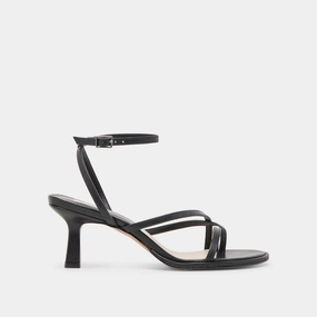 MORAH HEELS BLACK LEATHER