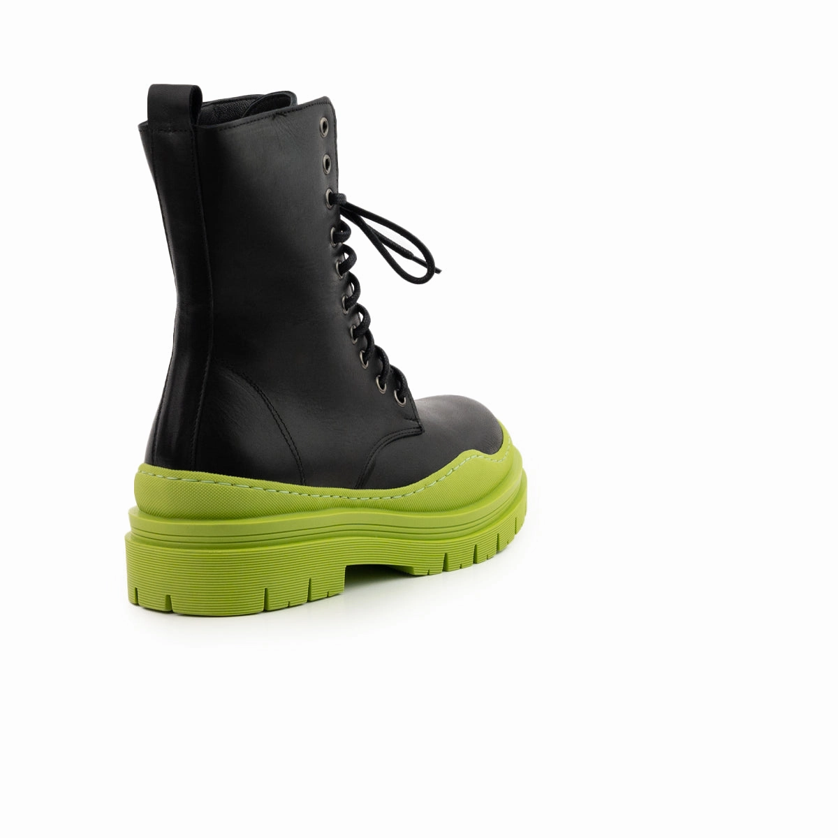 Nagasaki Black Leather/Green Sole