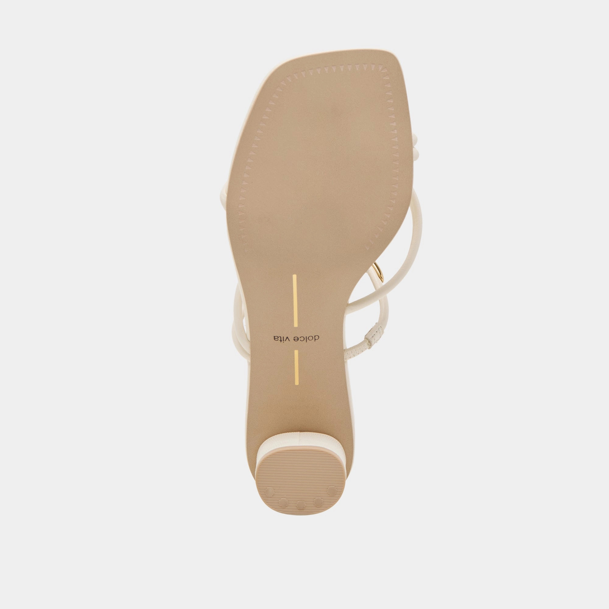 NAIRA HEELS OFF WHITE LEATHER