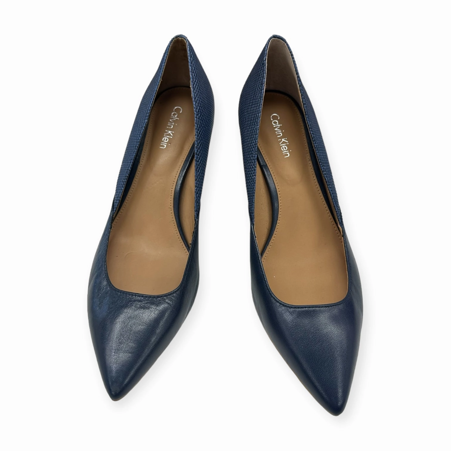 Navy Shoes Heels Stiletto Calvin Klein, Size 6.5