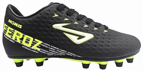 NOMIS KID'S FEROZ BLACK/LIME FOOTBALL BOOTS