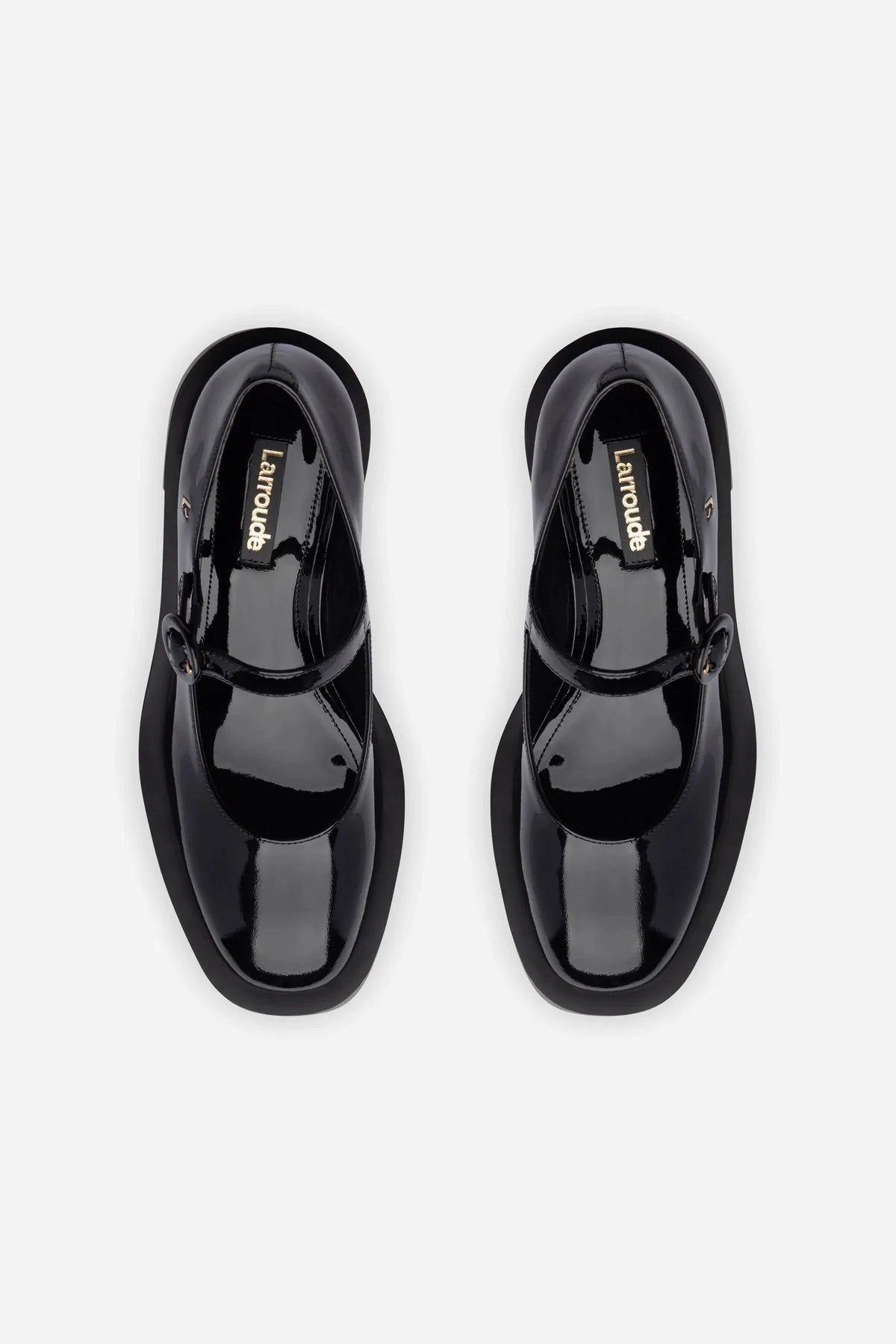 Olivia Platform Pump In Black Patent Leather