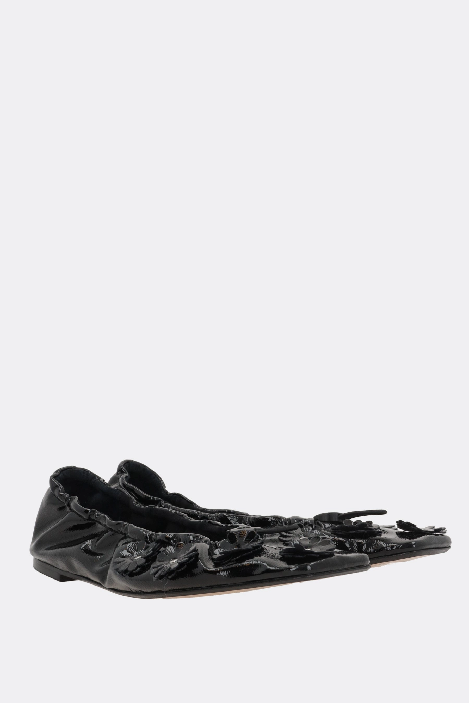 Orbella ballerinas in glossy eco-leather