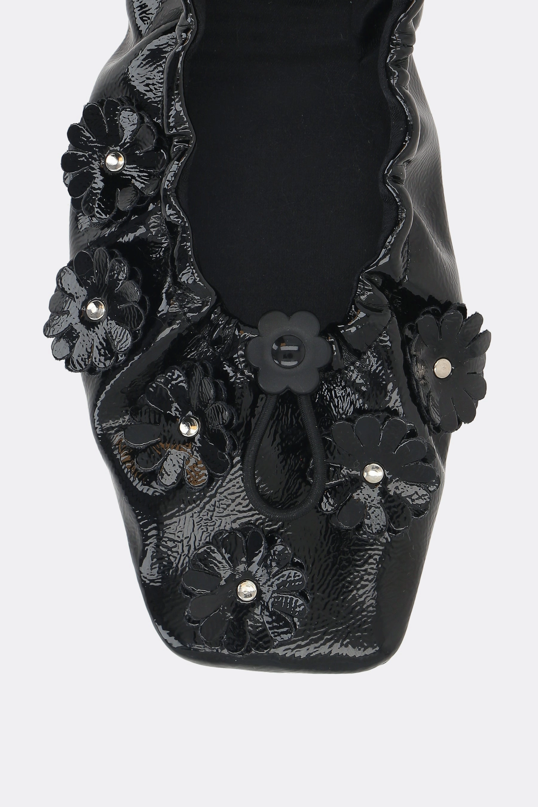 Orbella ballerinas in glossy eco-leather