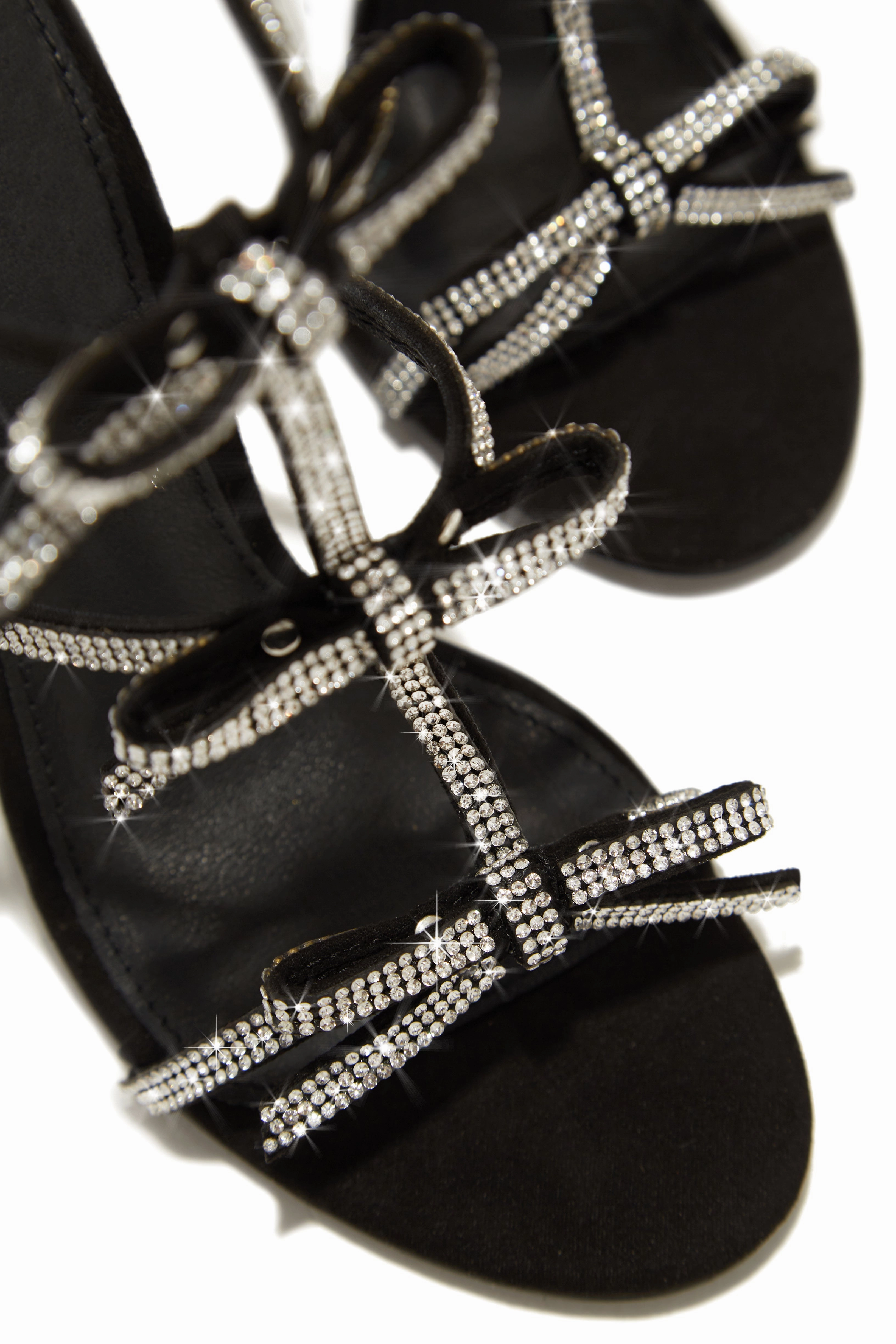 Party Season Embellished High Heels - Black