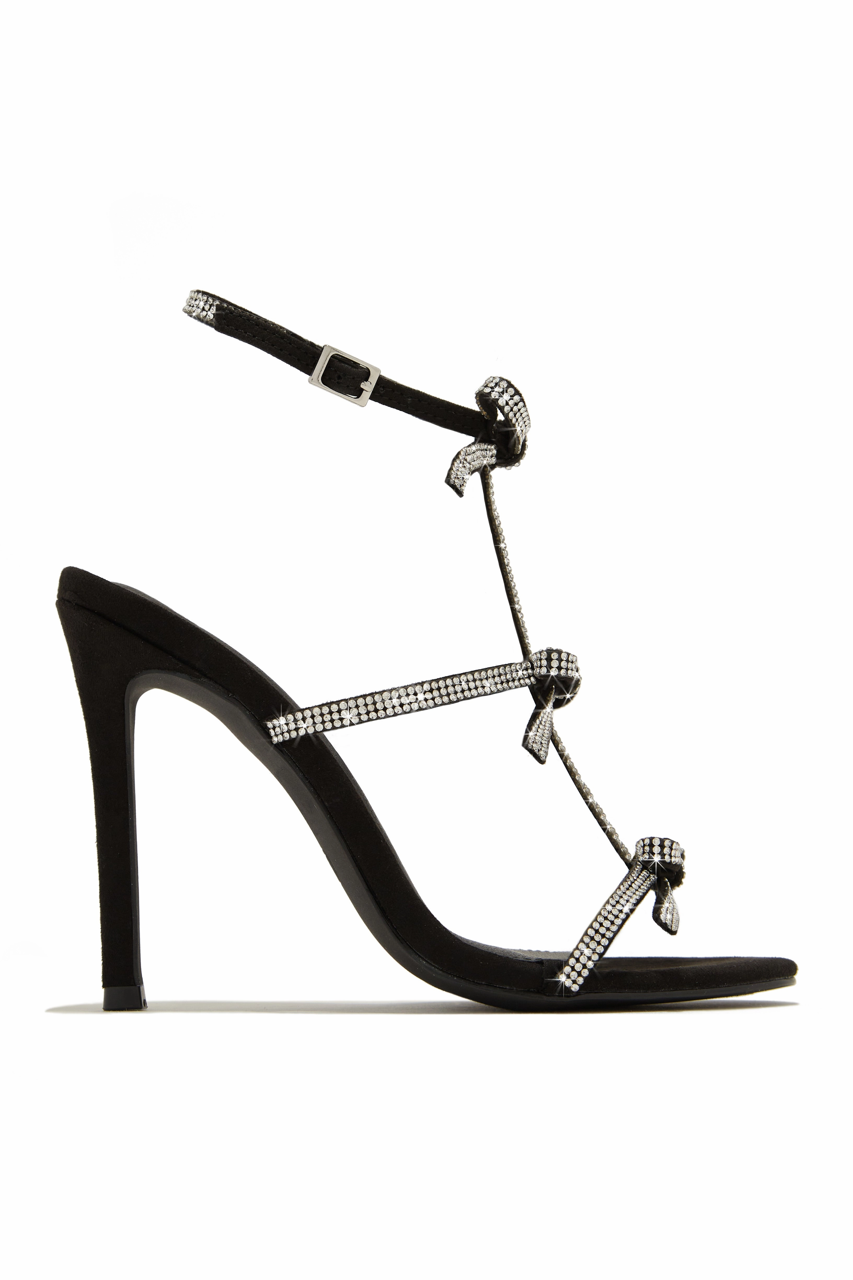 Party Season Embellished High Heels - Black