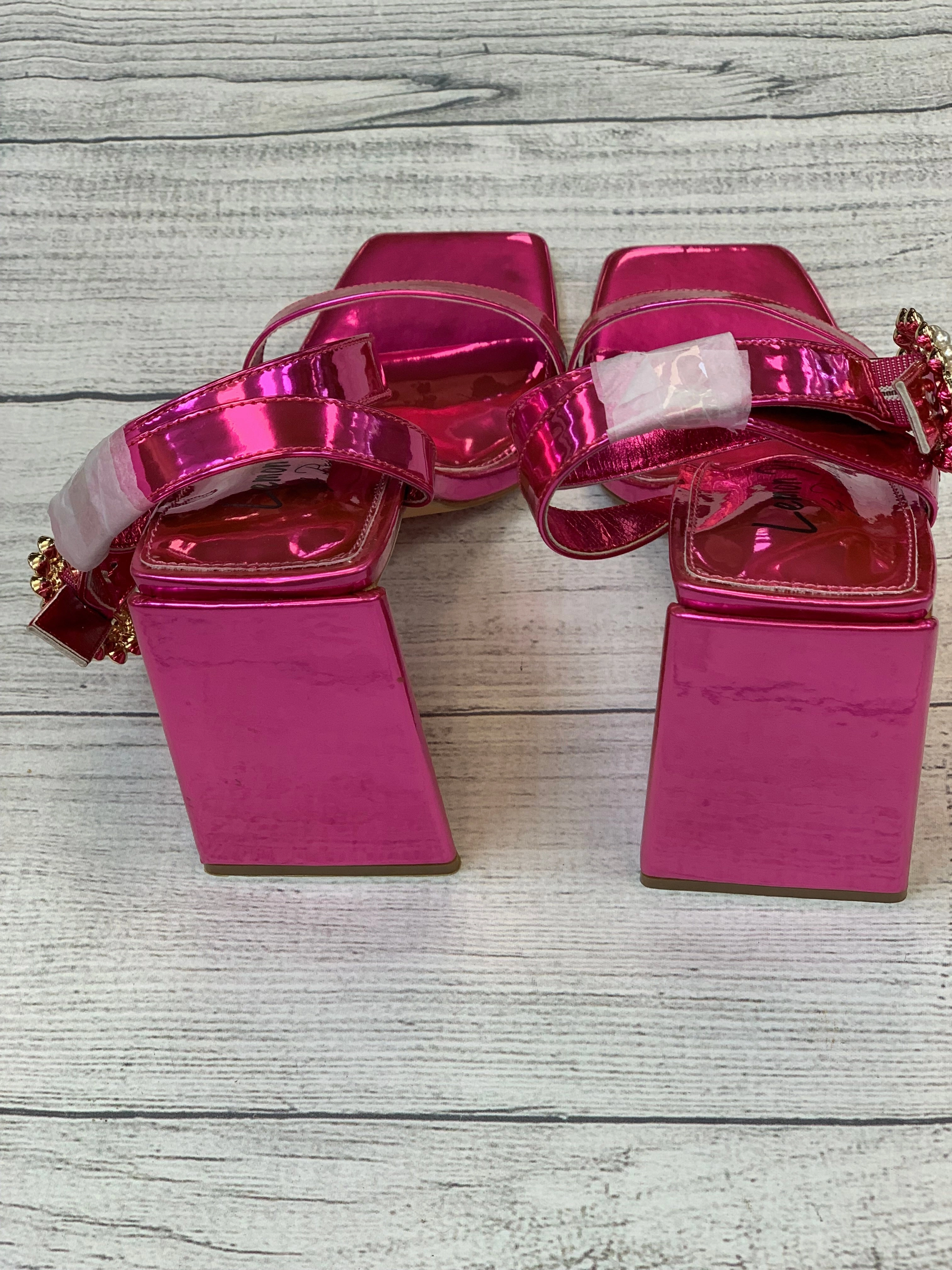 Pink Shoes Heels Stiletto Clothes Mentor, Size 6.5