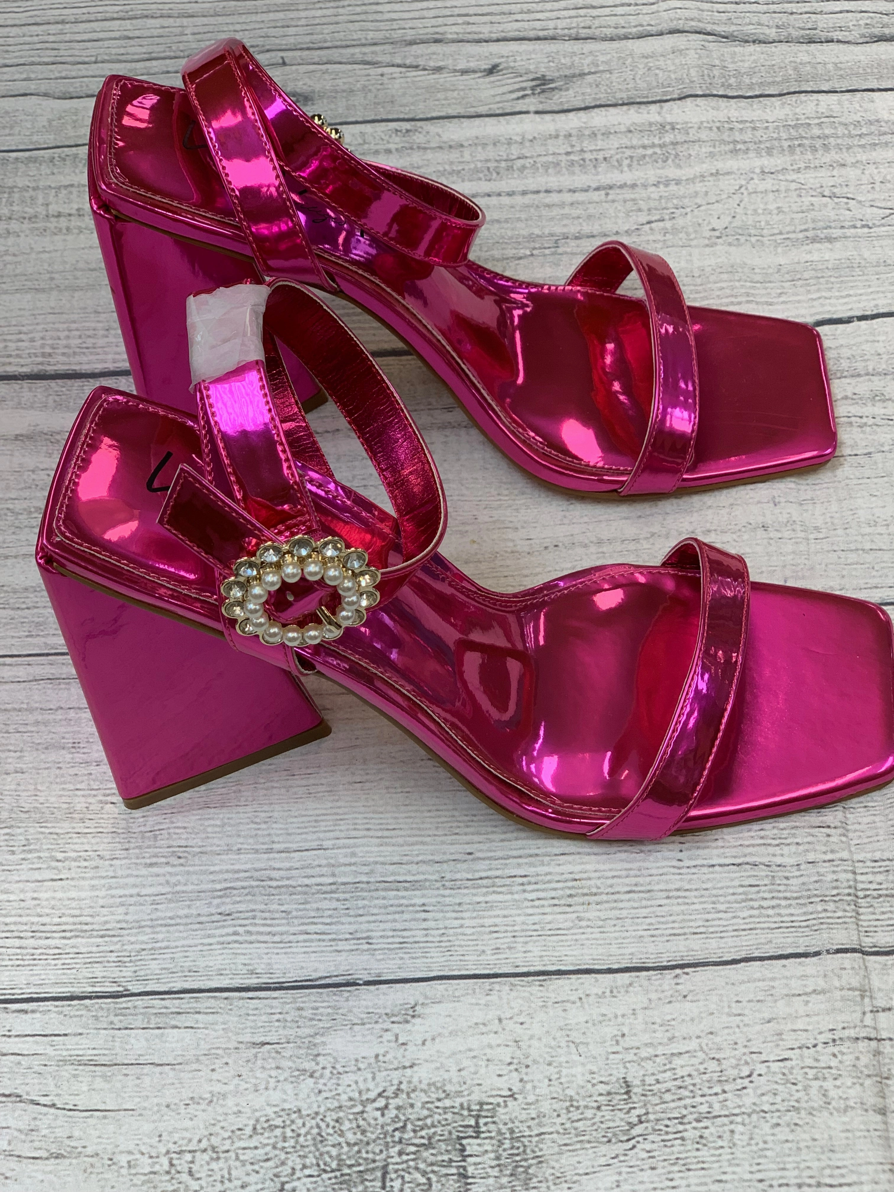 Pink Shoes Heels Stiletto Clothes Mentor, Size 6.5