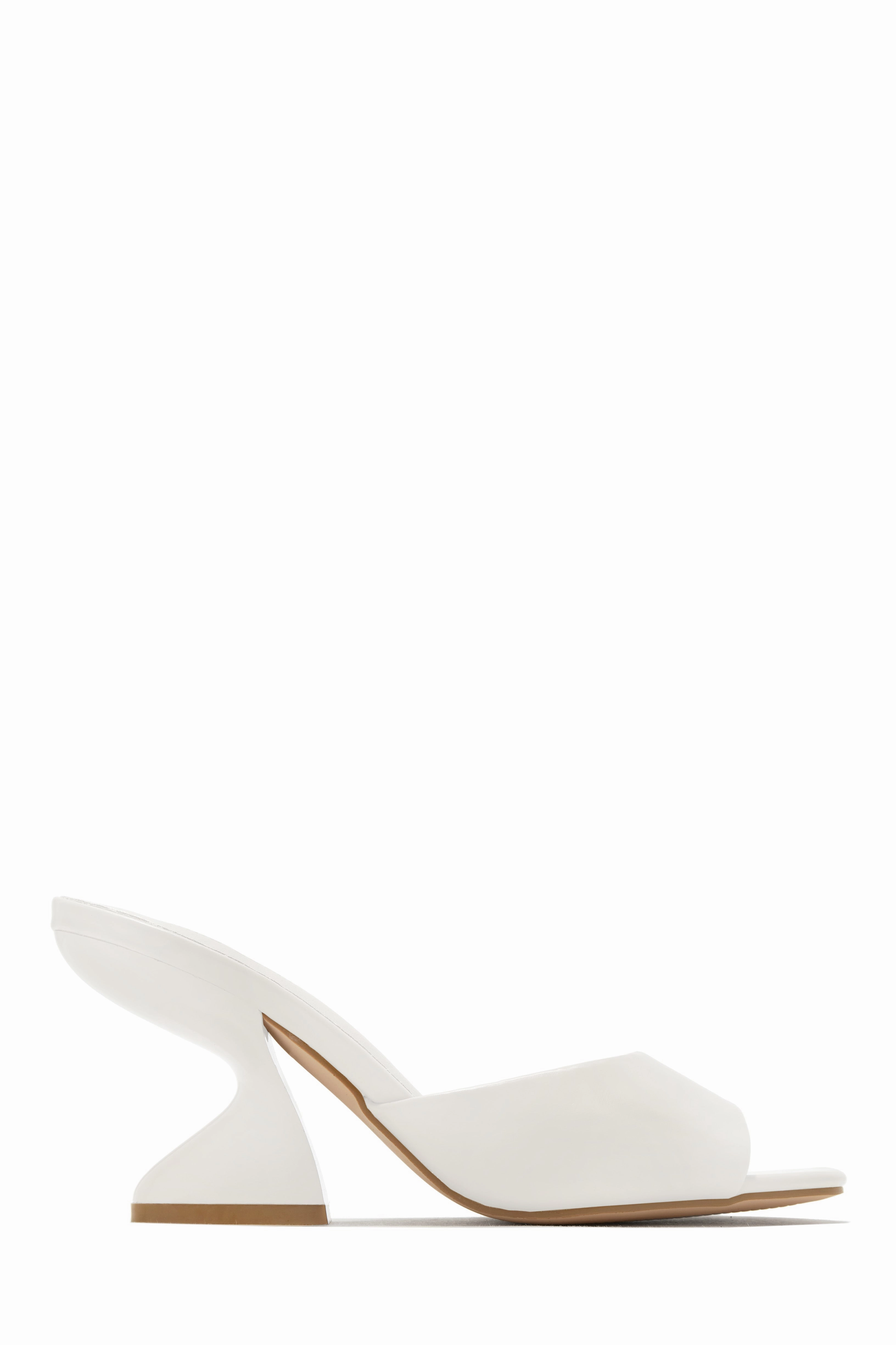 Racquel Mid Heel Mules - Metallic Pink