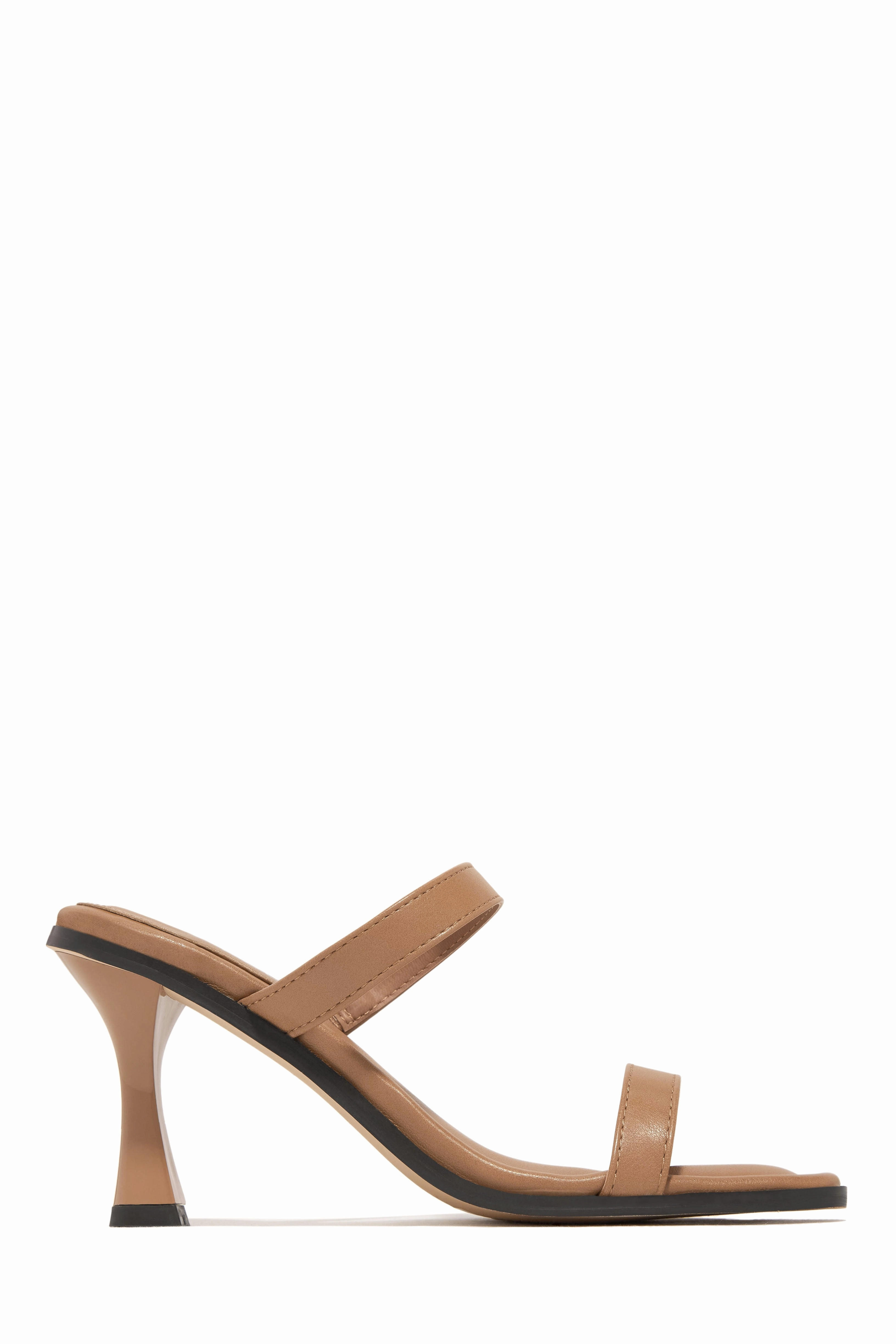 Raylen Mid Heel Mules - White