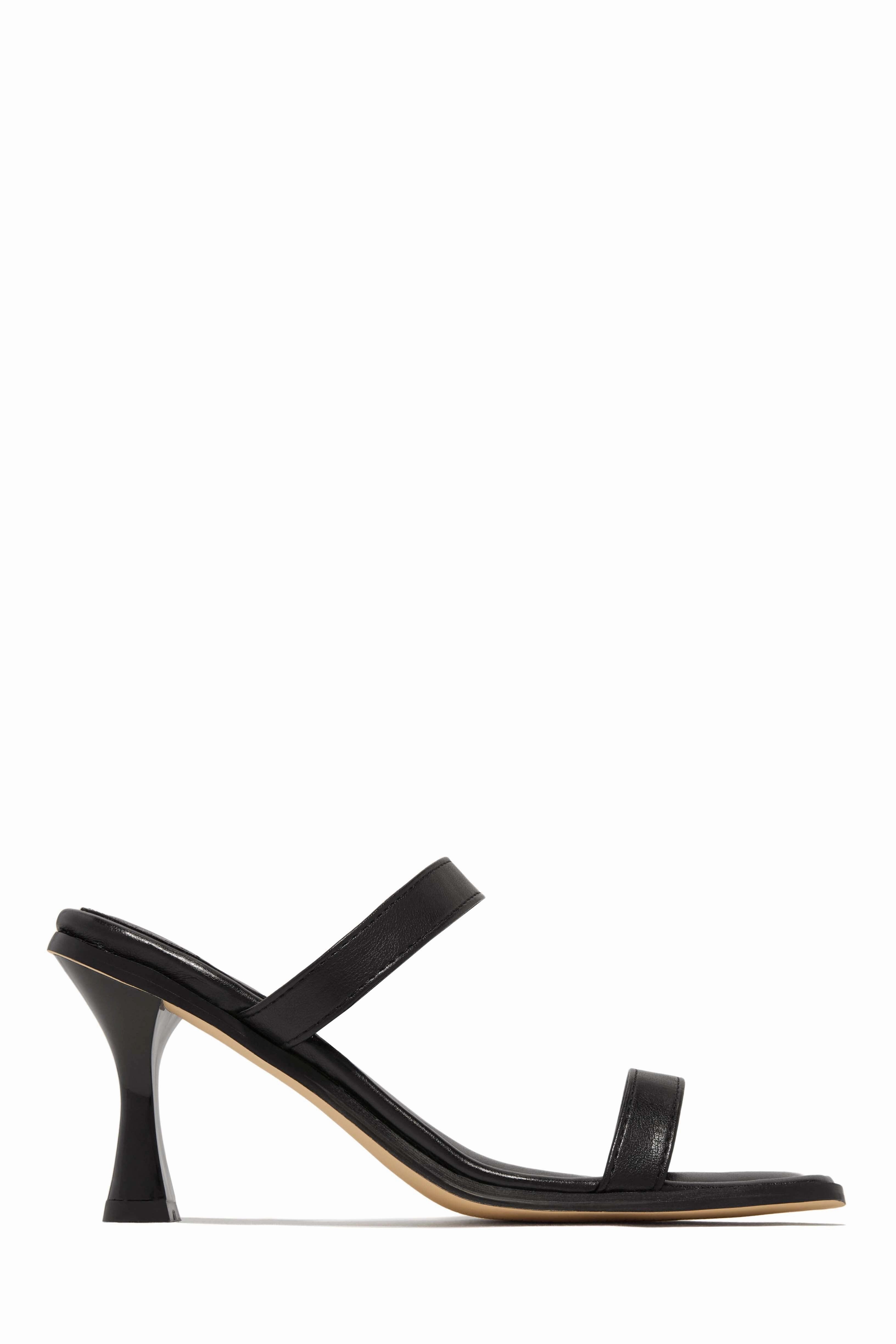 Raylen Mid Heel Mules - White