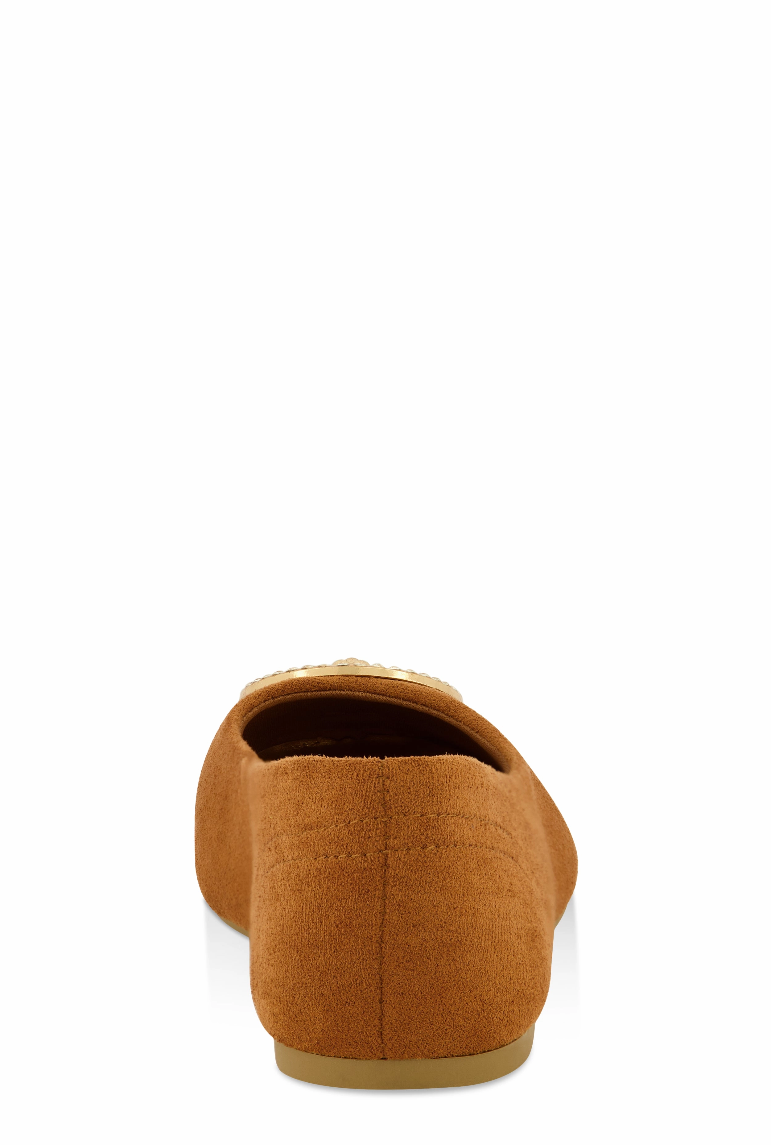 Rhinestone Lion Pendant Ballet Flats
