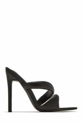 Ryett High Heel Mules - Black