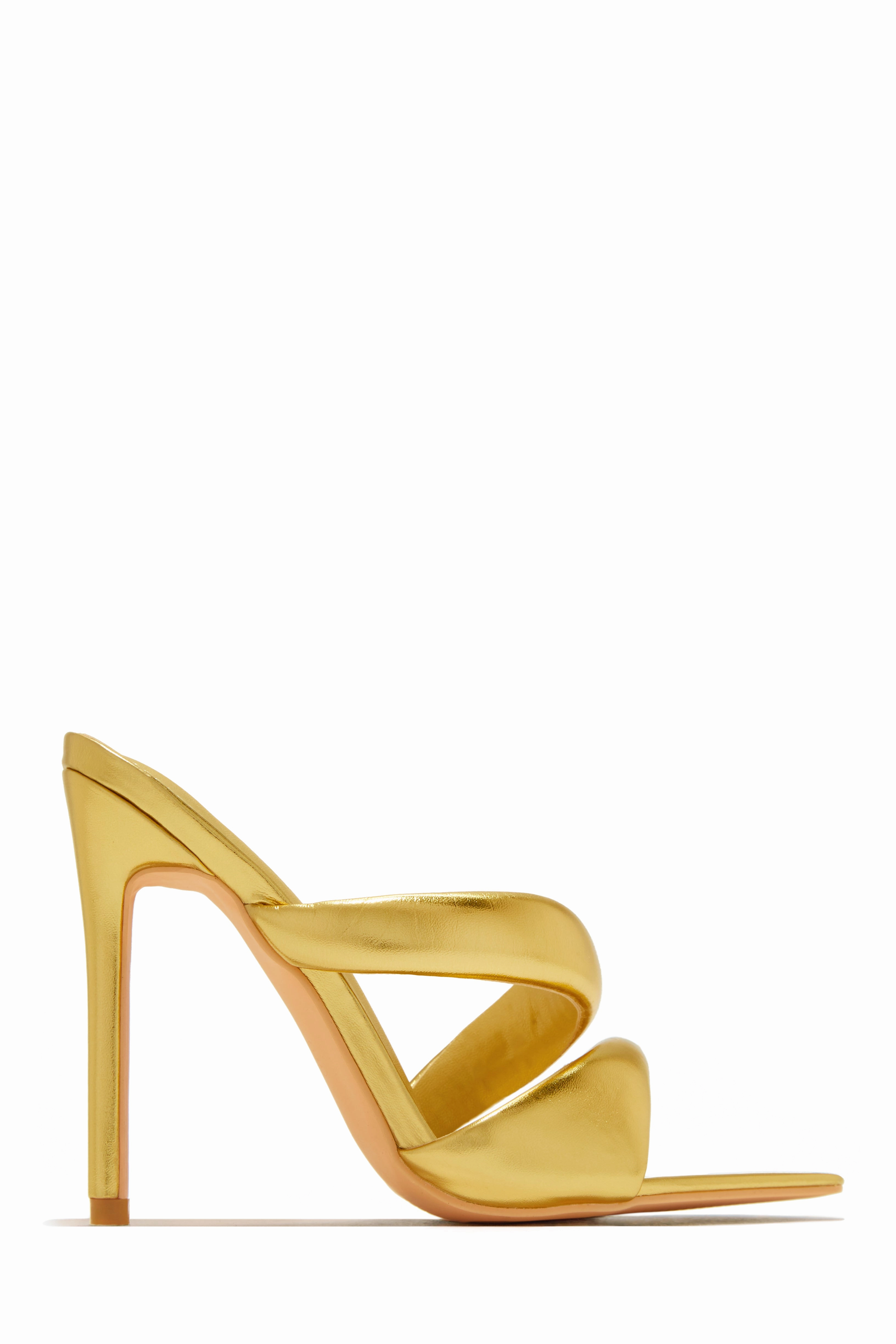 Ryett High Heel Mules - Silver