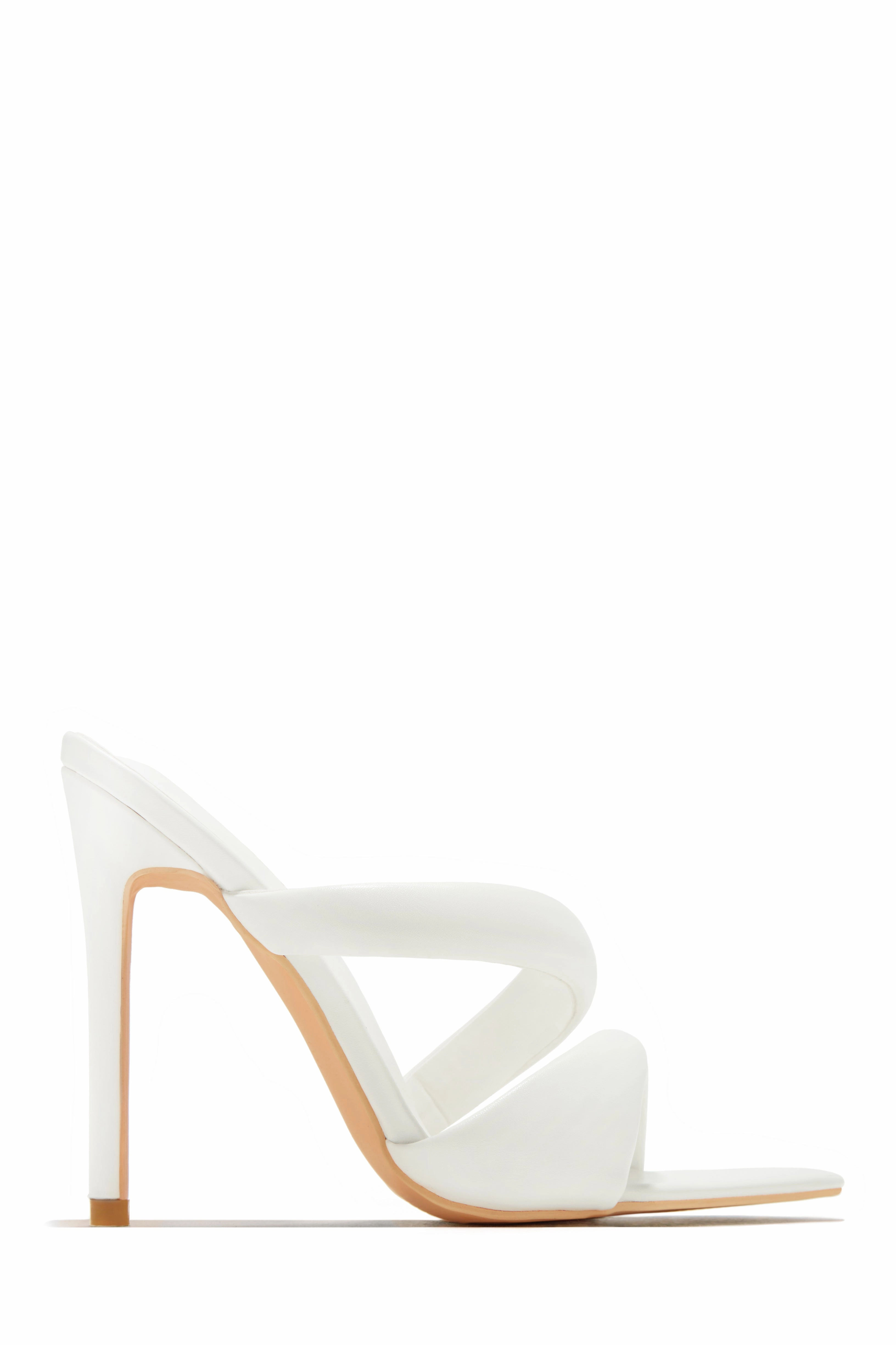 Ryett High Heel Mules - Silver