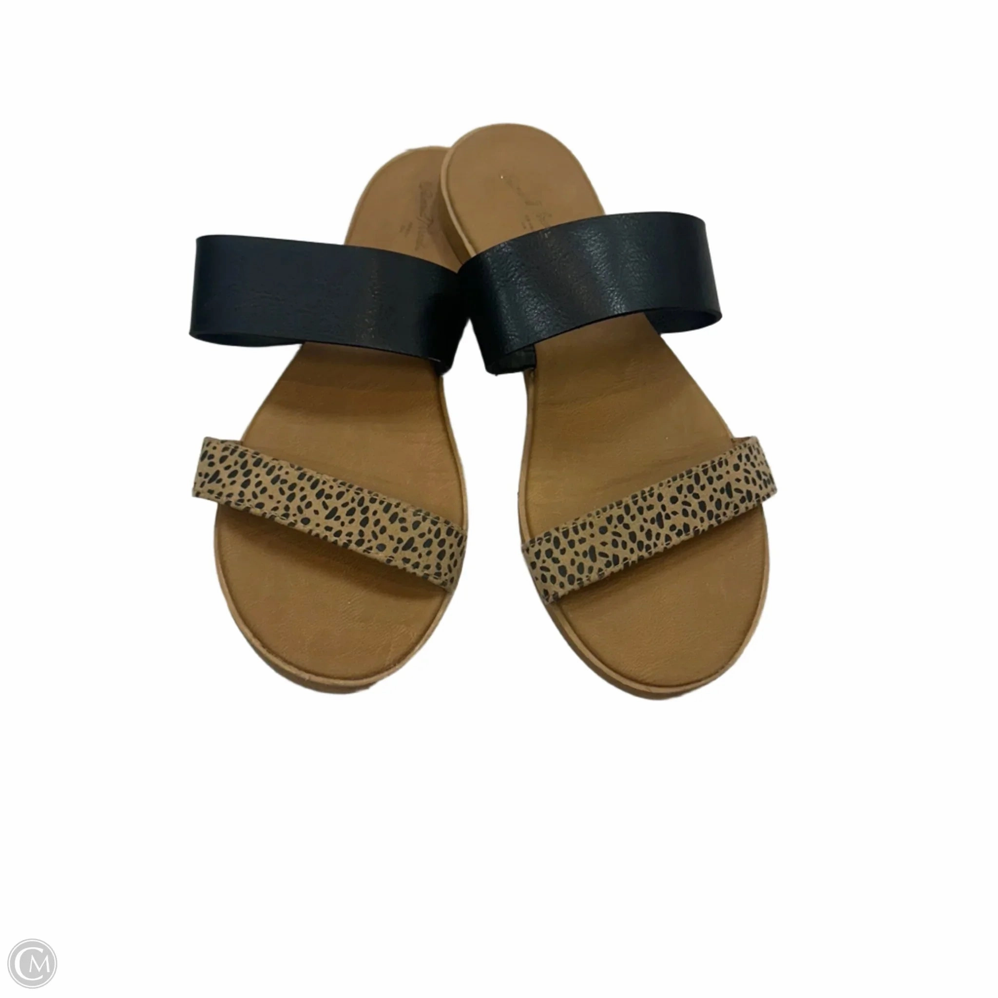 Sandals Flats By Universal Thread In Animal Print, Size: 7