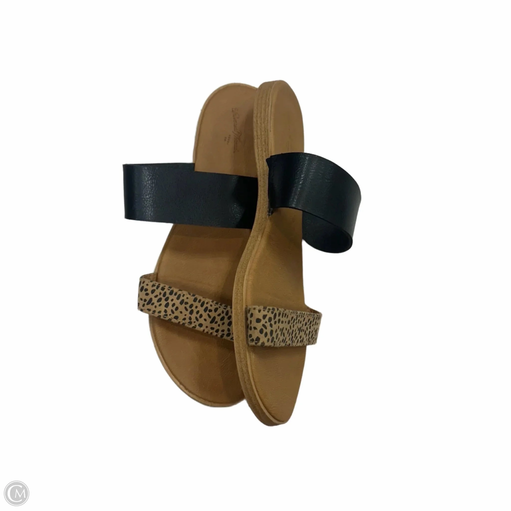 Sandals Flats By Universal Thread In Animal Print, Size: 7
