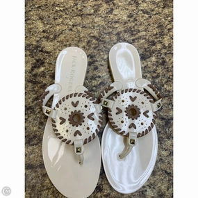 Sandals Flip Flops By Jack Rogers In Cream, Size: 8