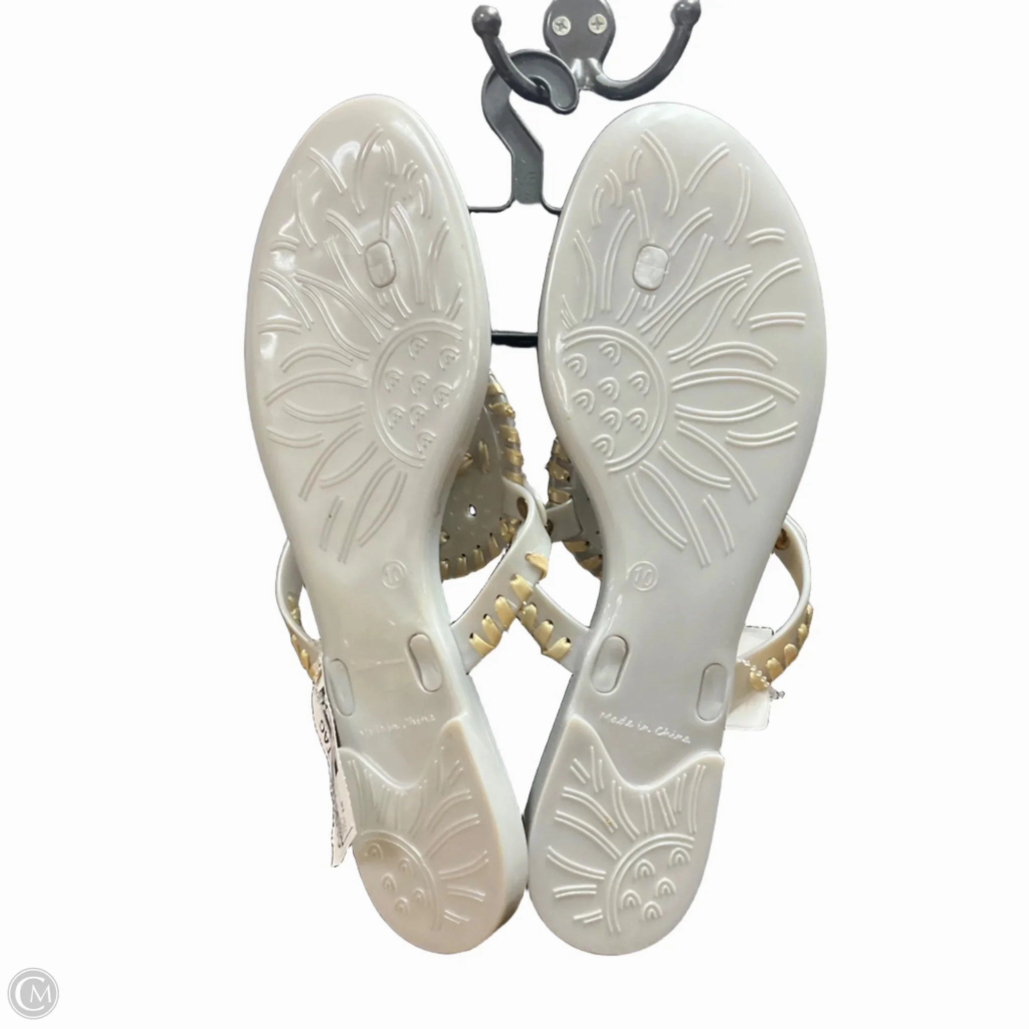 Sandals Flip Flops By Jack Rogers In Grey, Size: 10