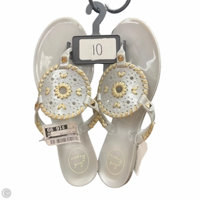 Sandals Flip Flops By Jack Rogers In Grey, Size: 10