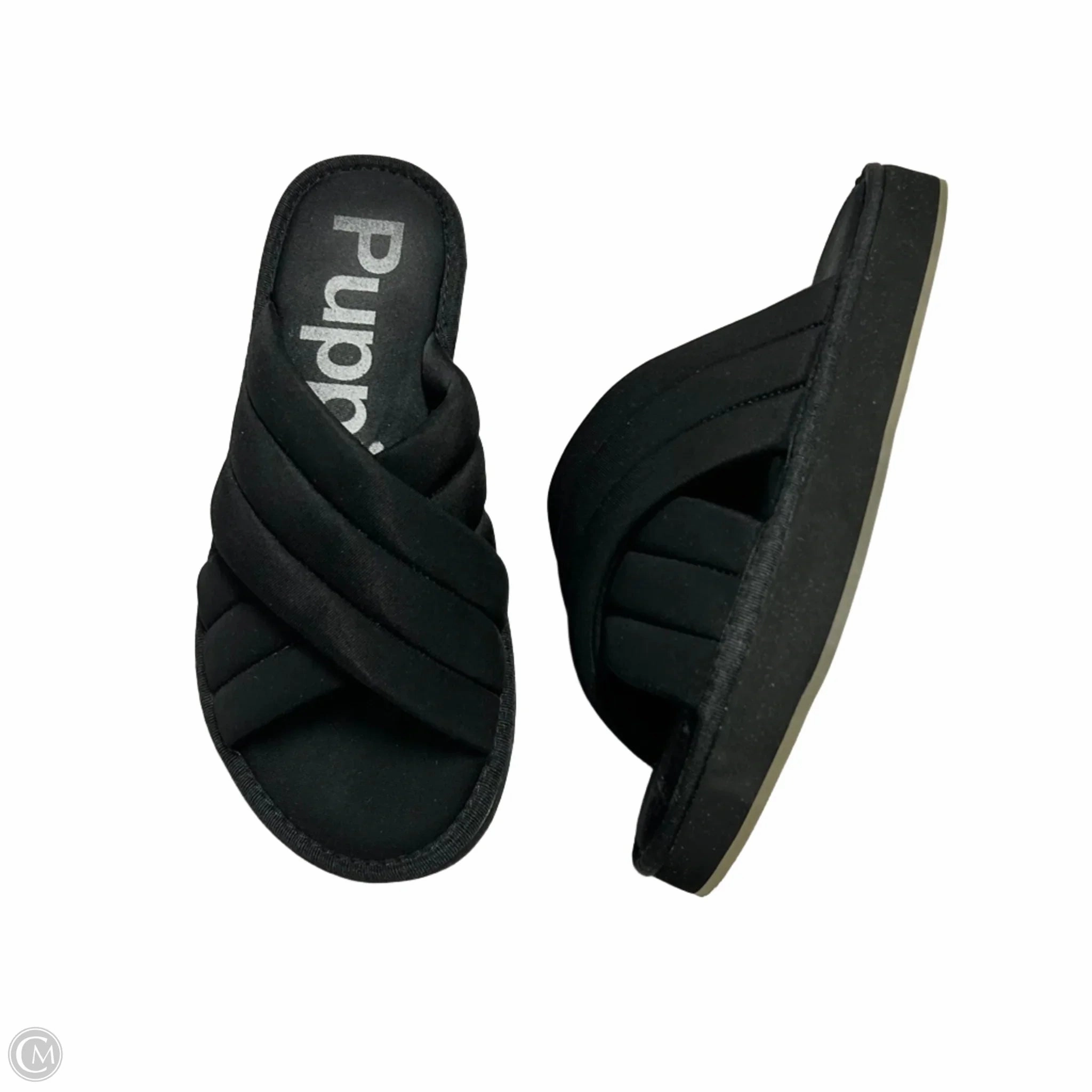 Sandals Heels Platform By Hush Puppies In Black, Size: 8
